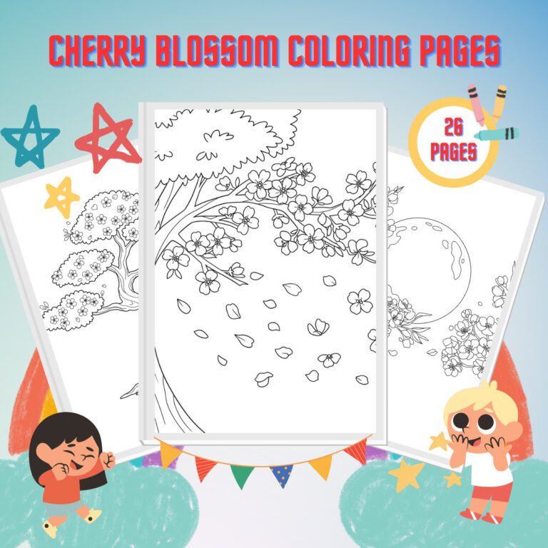26 Cherry Blossom Coloring Pages - Free PDF Printables