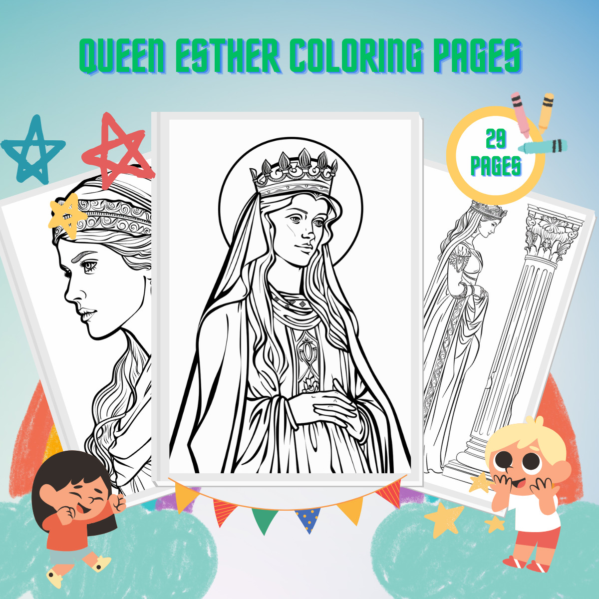 29 Queen Esther Coloring Pages | Free Printable Sheets