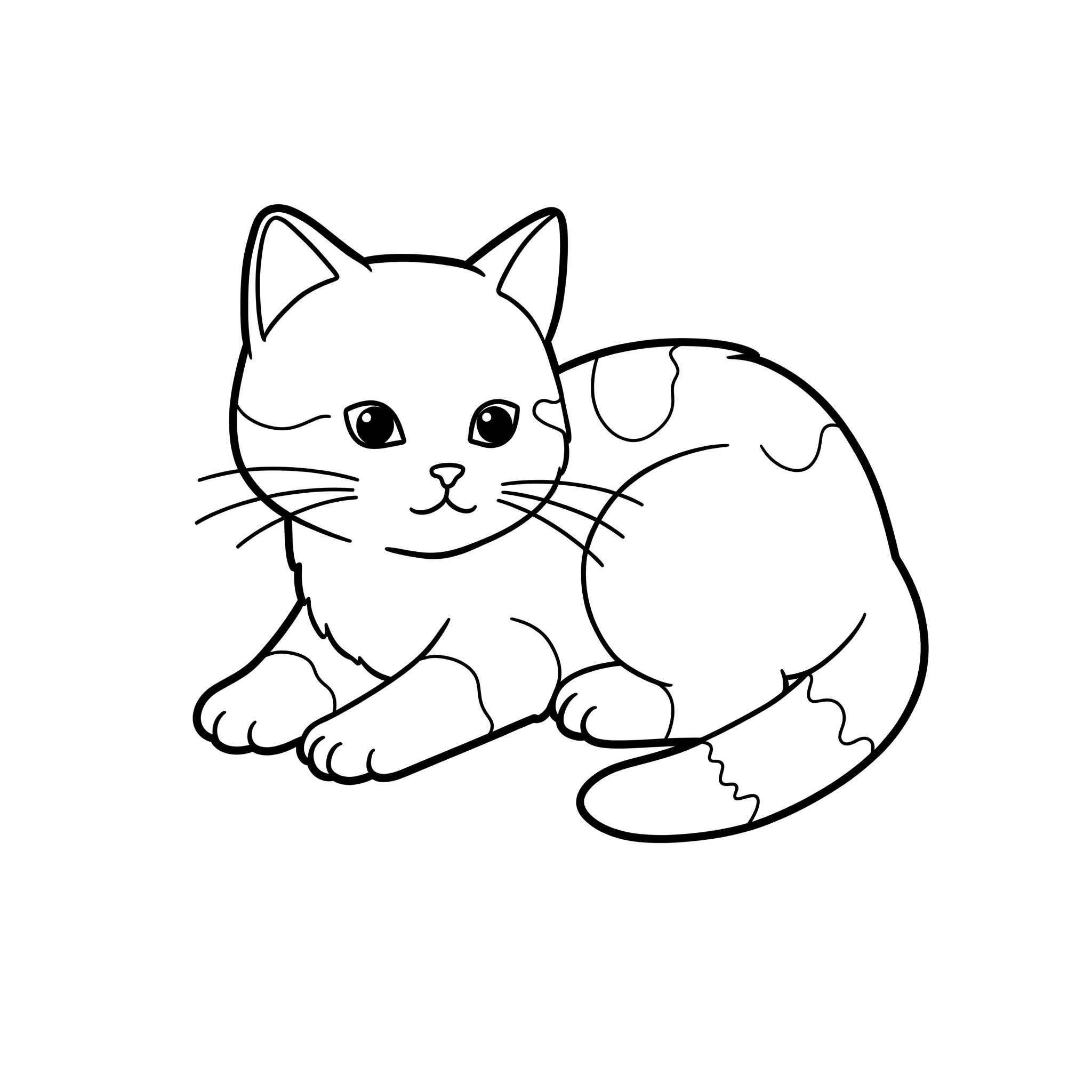 Kitten Coloring Pages 22 Kitten coloring pages printable free 1
