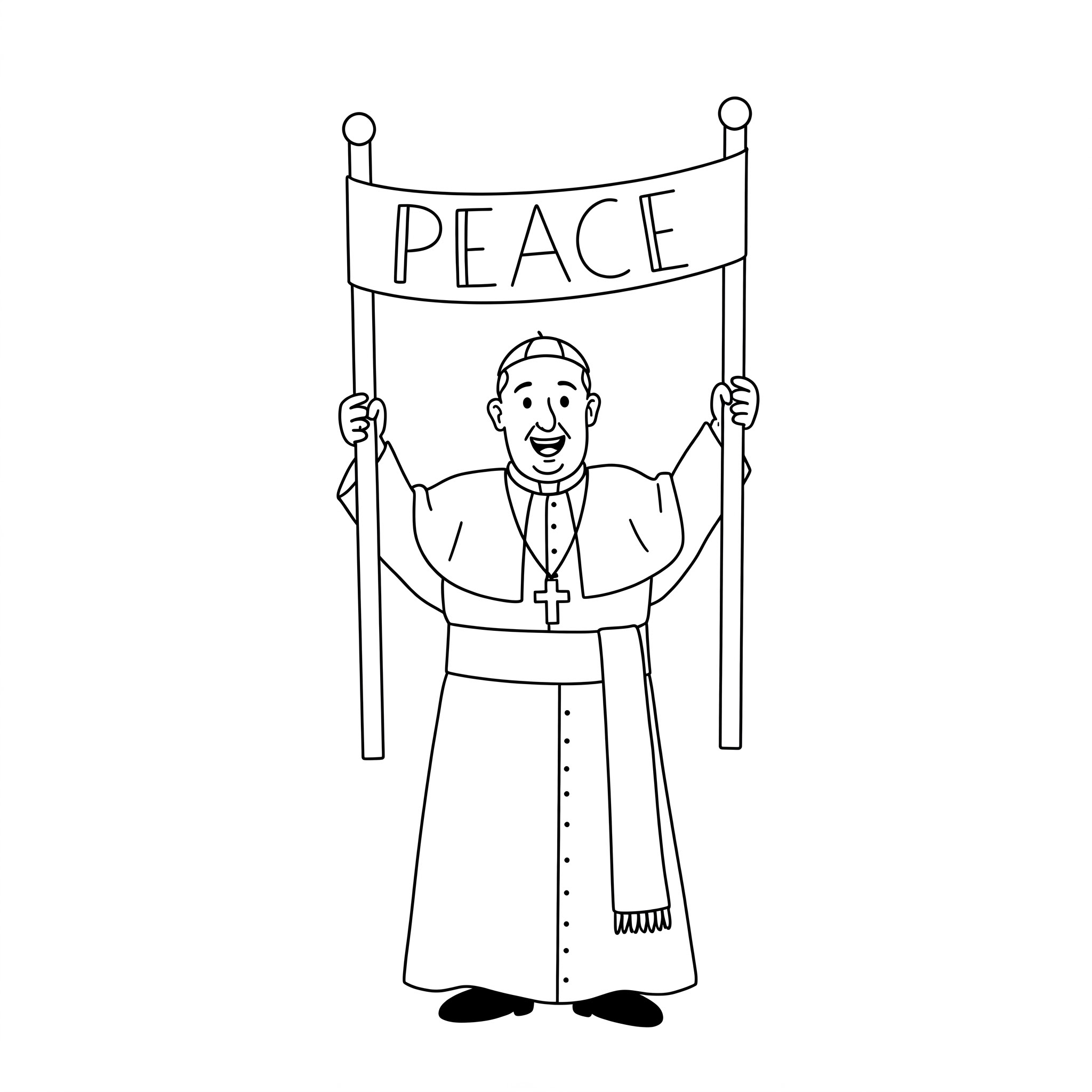 Pope Francis Coloring Pages 18 free printable Pope Francis coloring pages 1