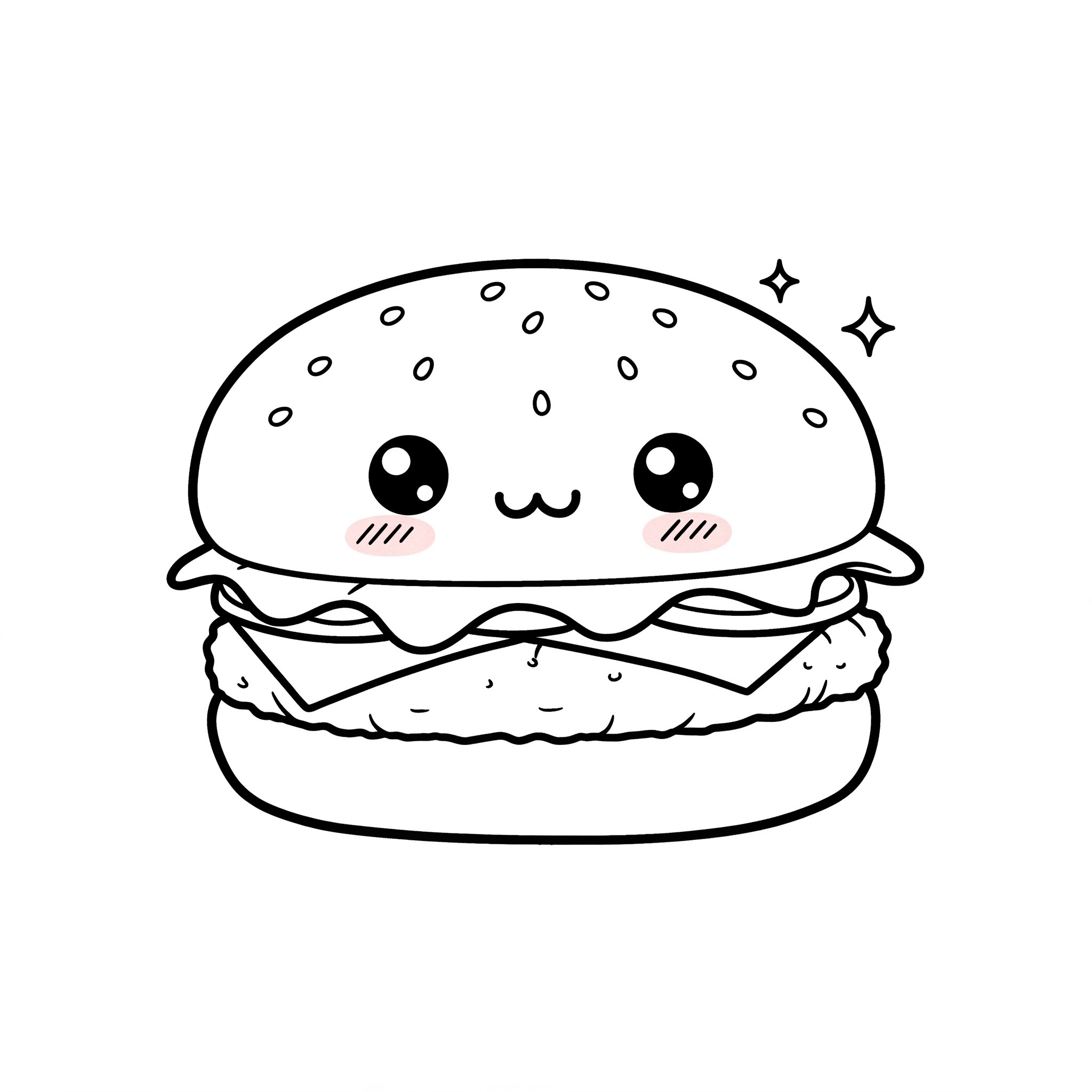 Hamburger Coloring Pages 18 detailed Hamburger coloring pages