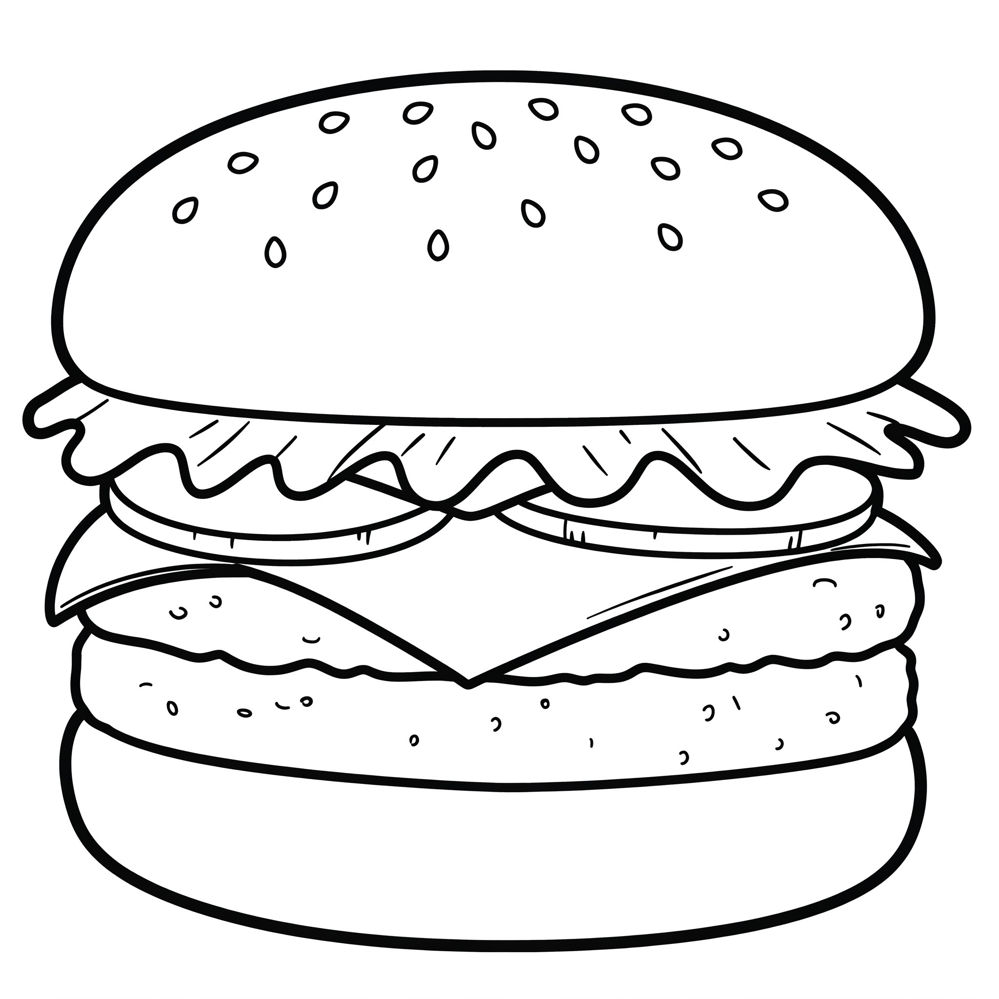 Hamburger Coloring Pages 19 Hamburger themed coloring pages