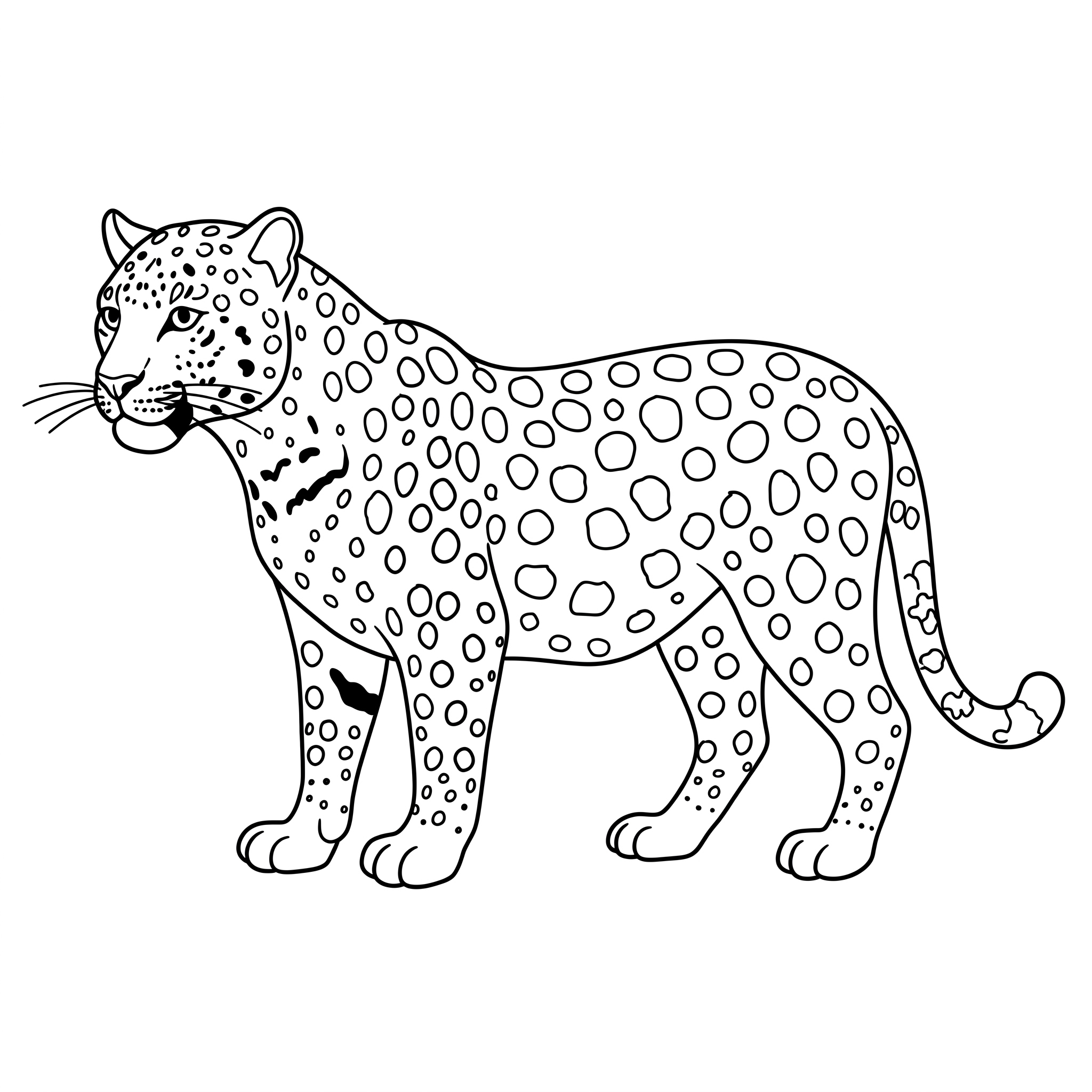 Leopard Coloring Pages 4 free Leopard coloring pages for adults