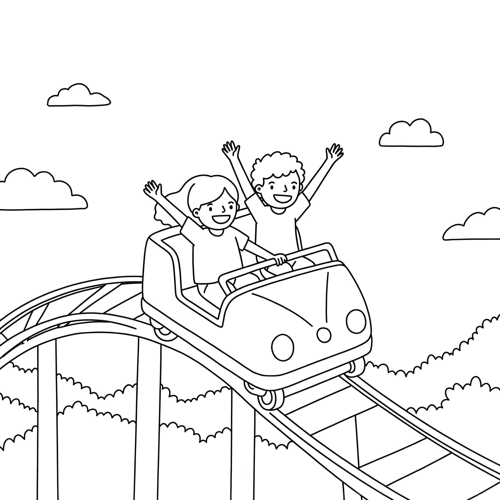 21 Roller Coaster Coloring Pages Free PDF Printables 21 Roller Coaster Coloring Pages Free PDF Printables