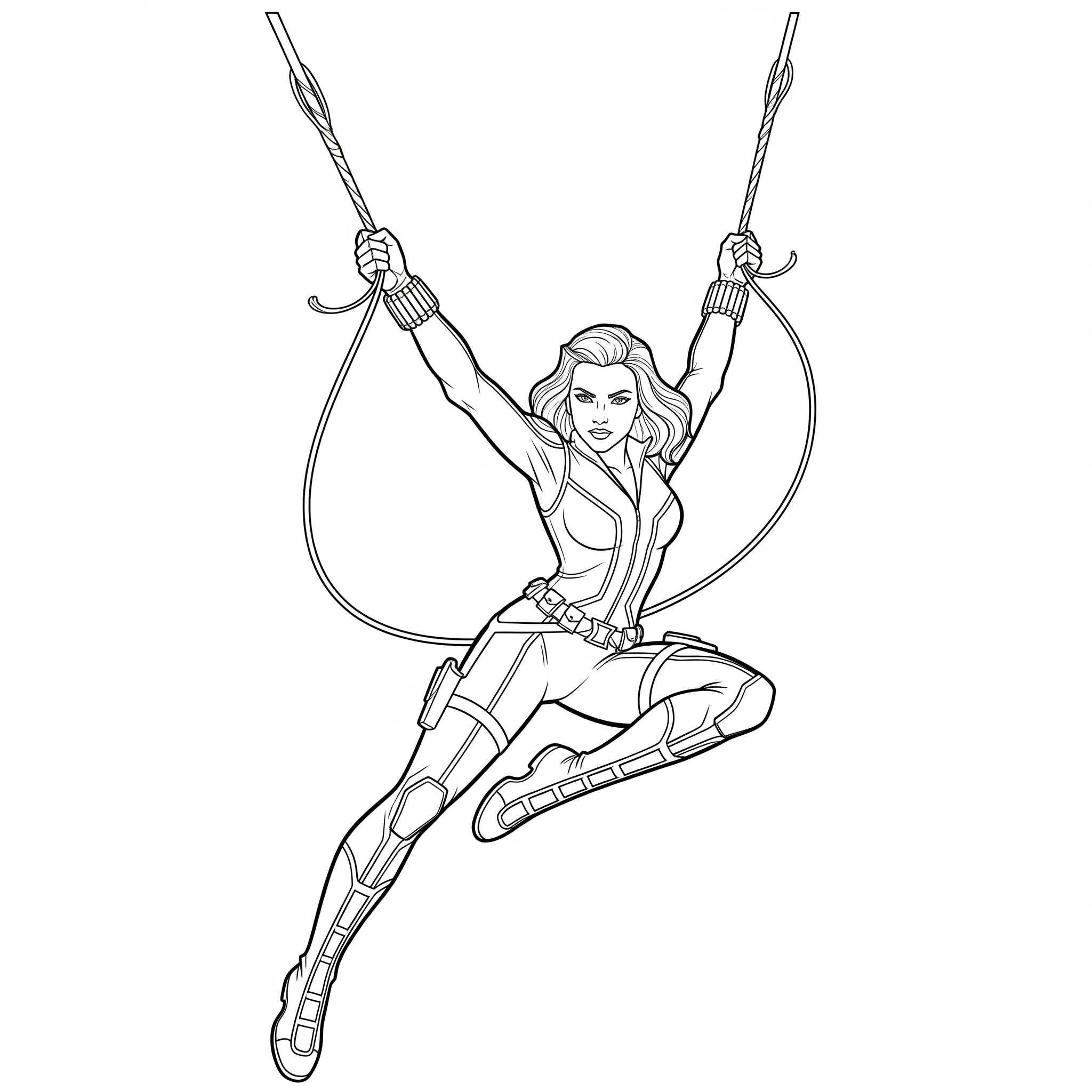 Black Widow Coloring Pages 5 easy cute Black Widow coloring pages