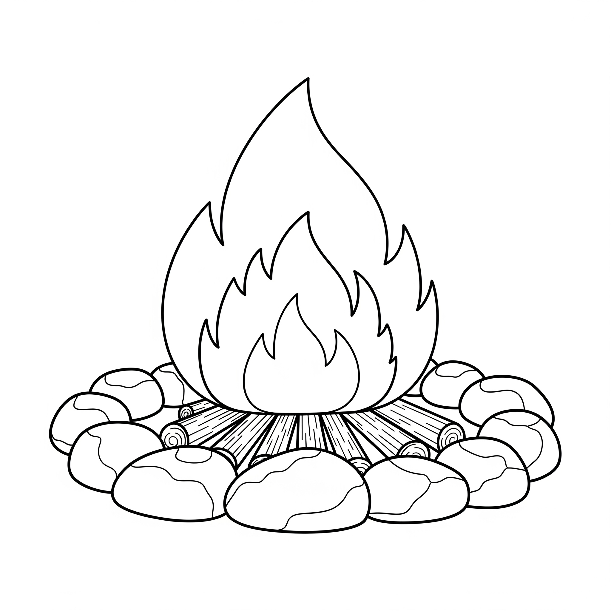 Campfire Coloring Pages 3 Campfire coloring pages
