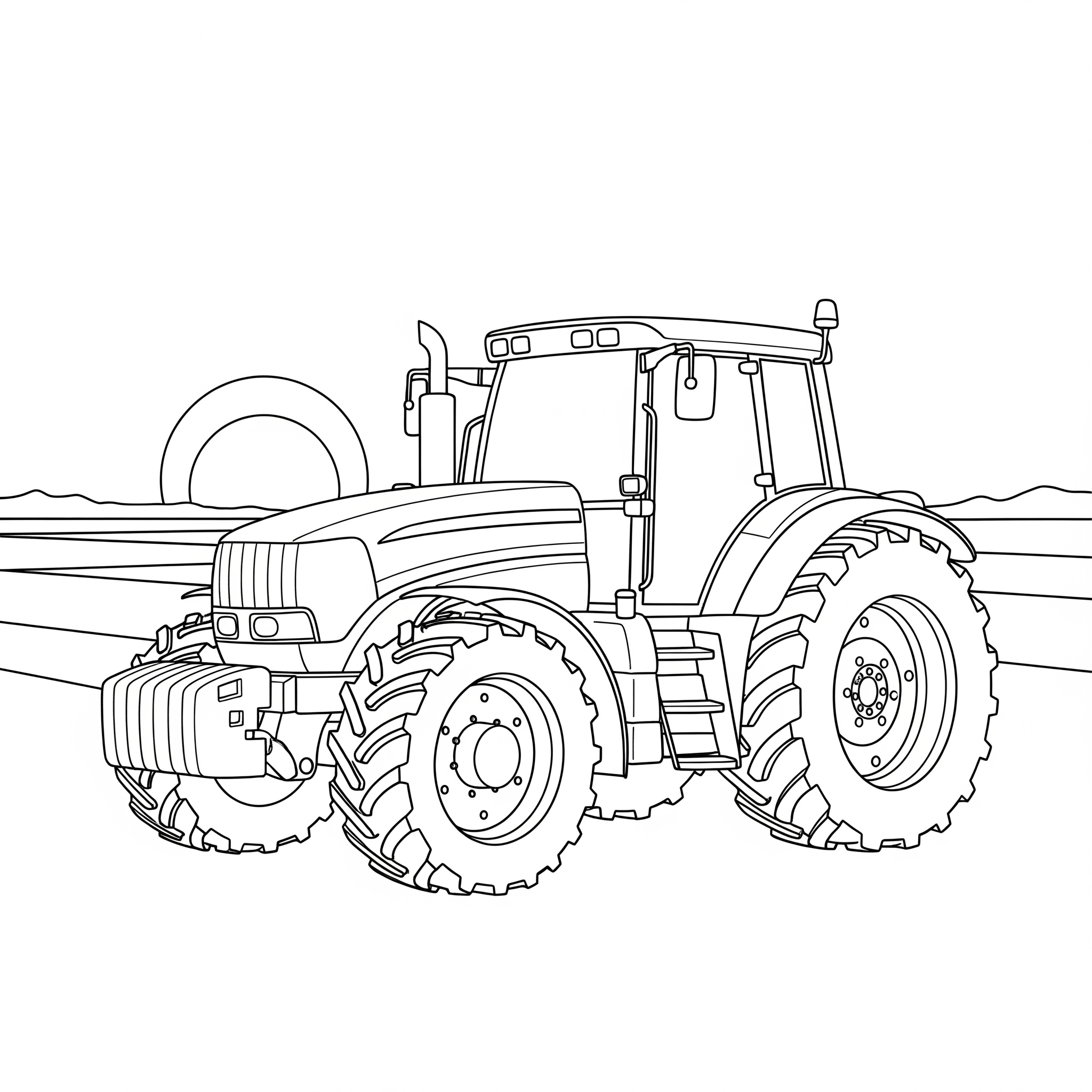 Tractor Coloring Pages 9 detailed Tractor coloring pages for adults