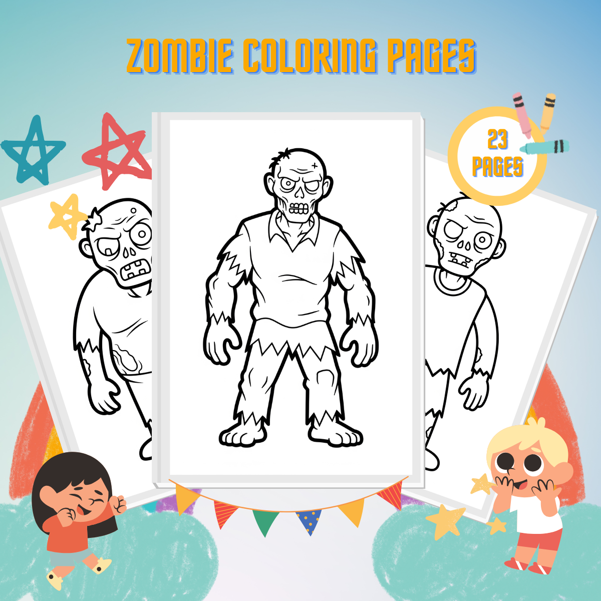 Zombie Coloring Pages thumbnail