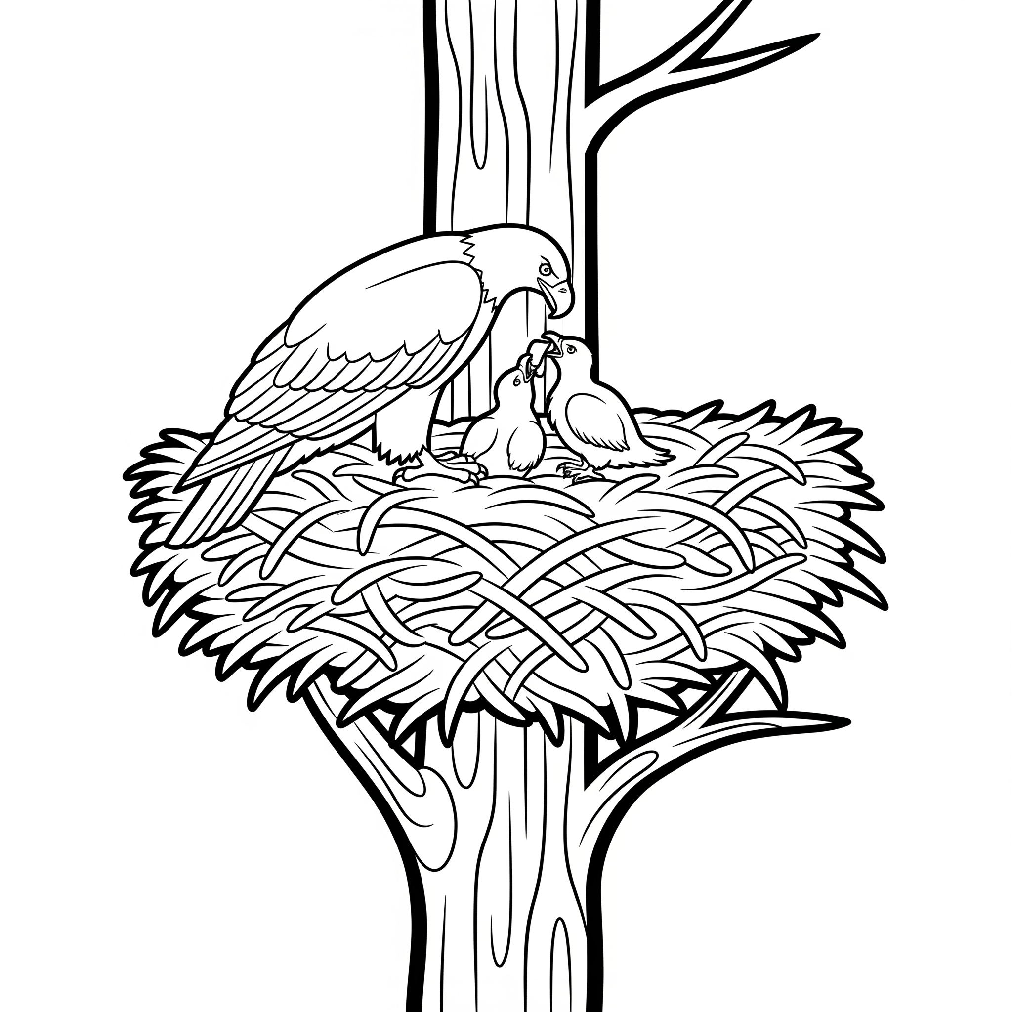 Bald Eagle Coloring Pages 16 preschool Bald Eagle coloring pages