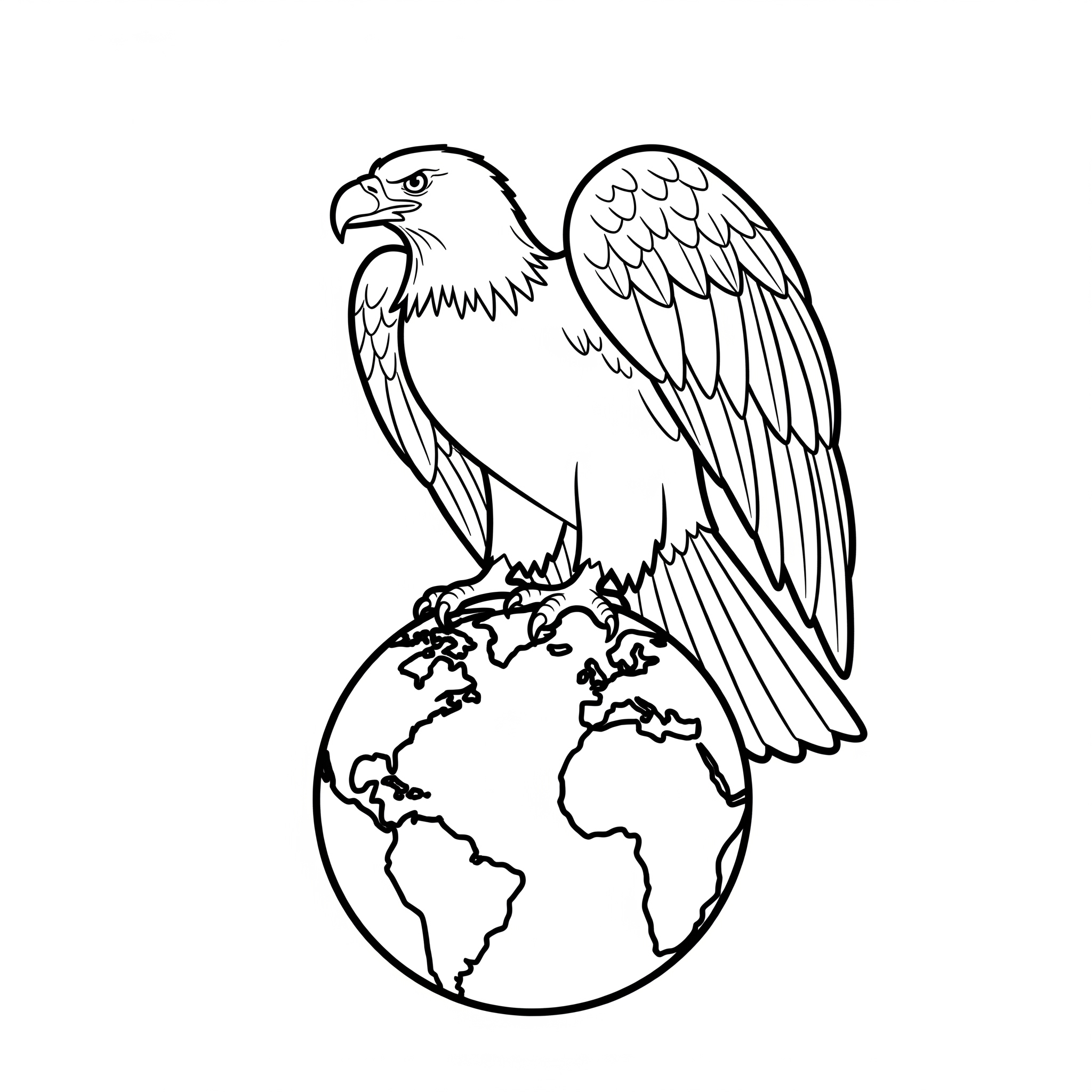 Bald Eagle Coloring Pages 4 Bald Eagle coloring book pages