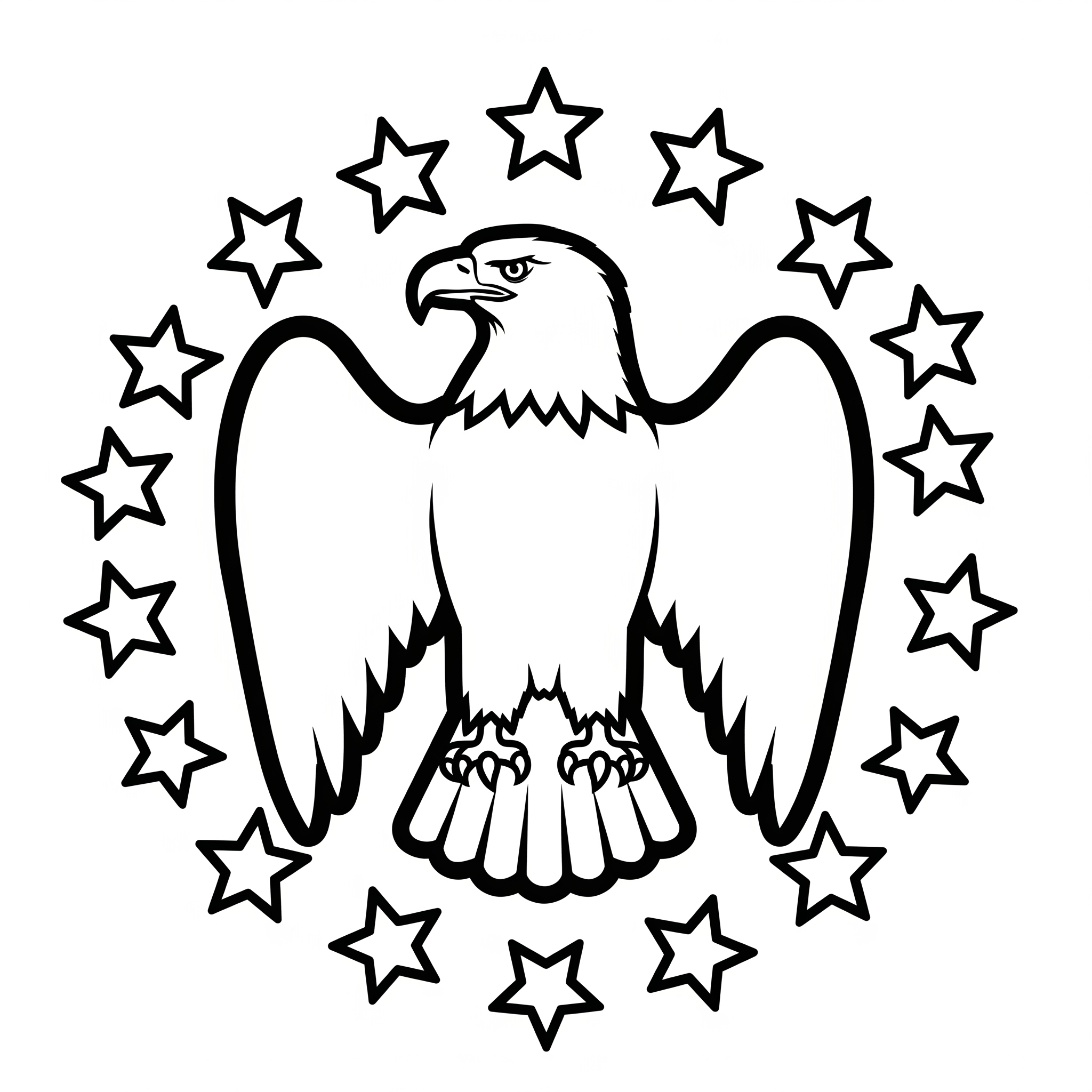 Bald Eagle Coloring Pages 7 coloring pages for kids Bald Eagle