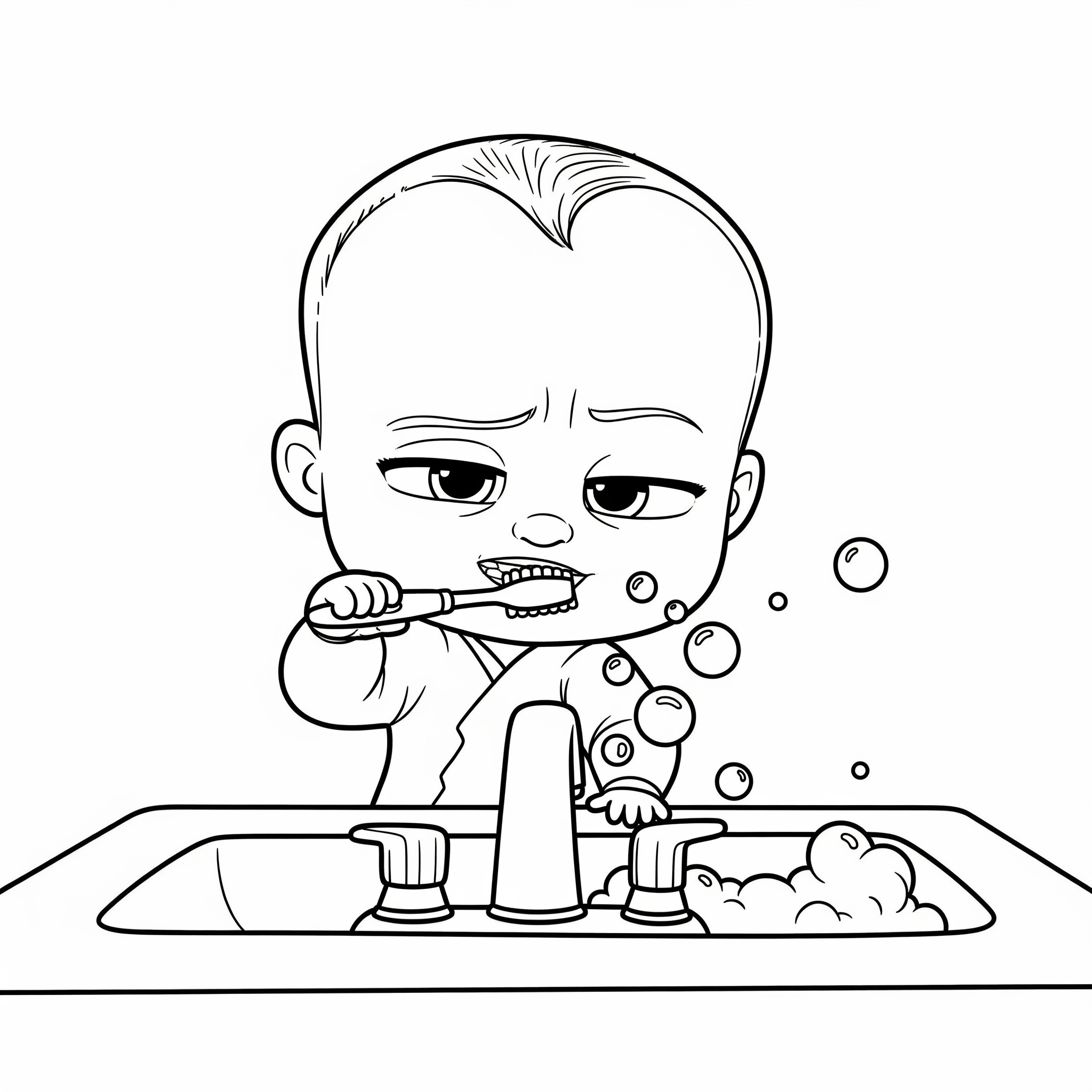 Boss Baby Coloring Pages 11 grinch cute Boss Baby coloring pages