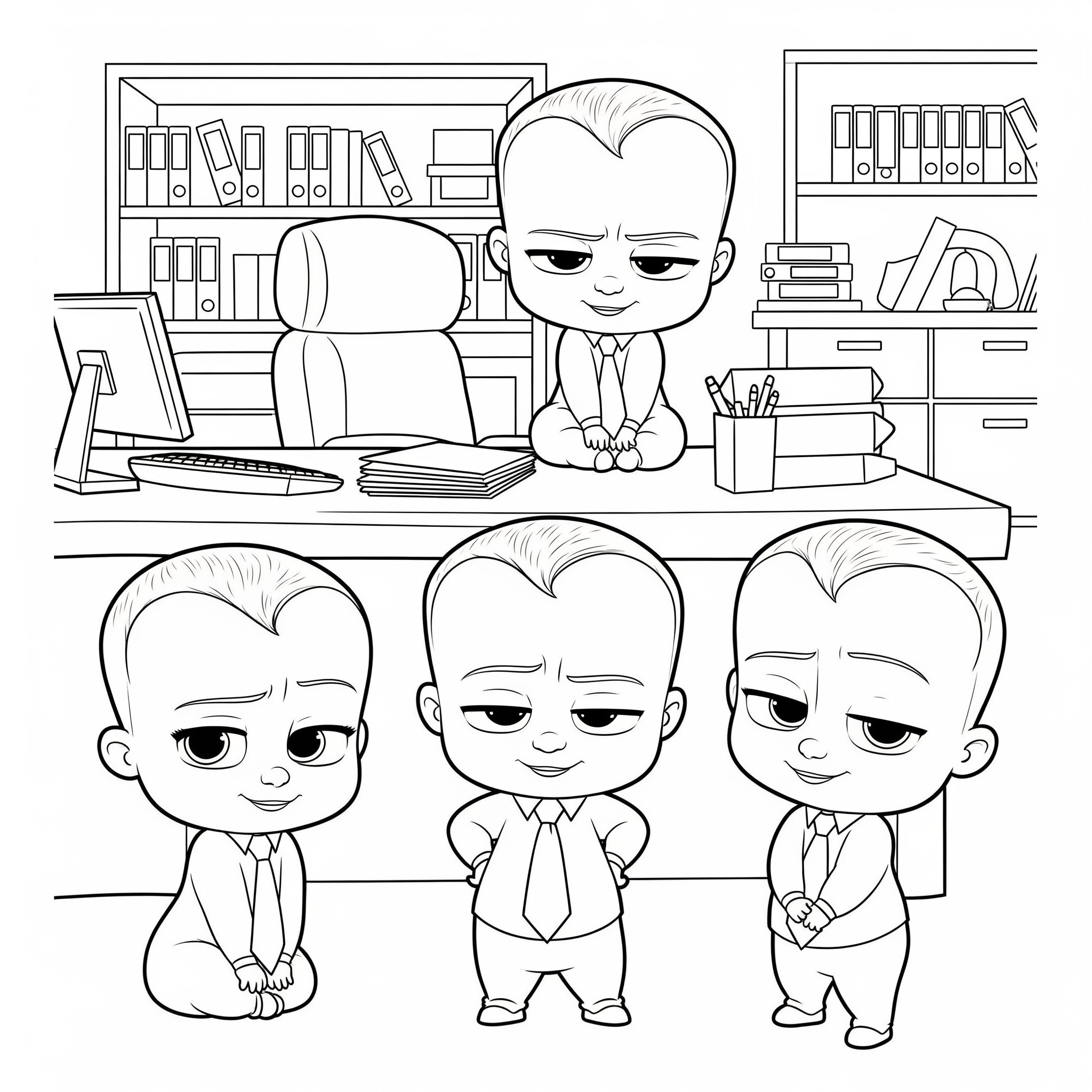 Boss Baby Coloring Pages 15 vintage Boss Baby coloring pages