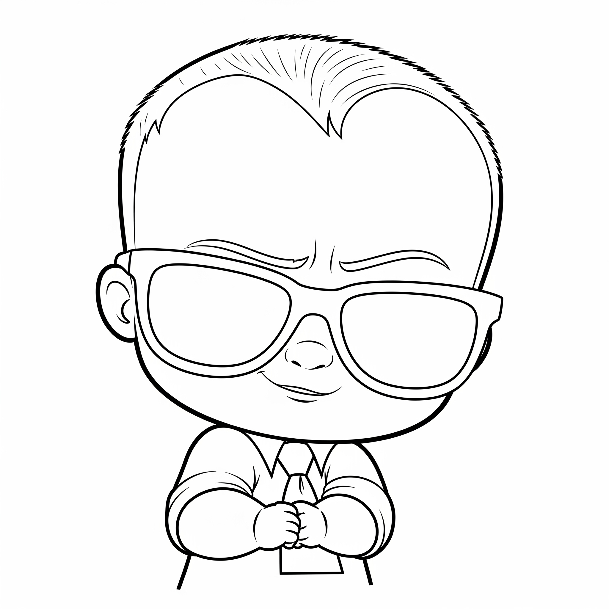 Boss Baby Coloring Pages 21 grinch cute Boss Baby coloring pages 1