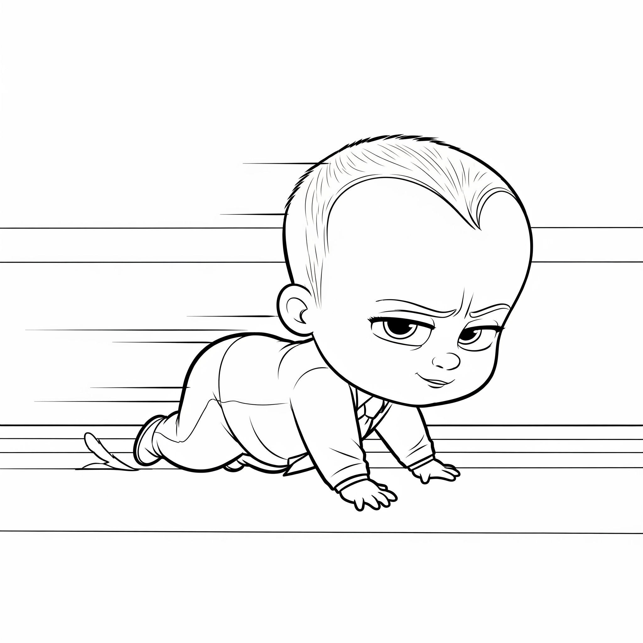 Boss Baby Coloring Pages 6 coloring pages printable Boss Baby