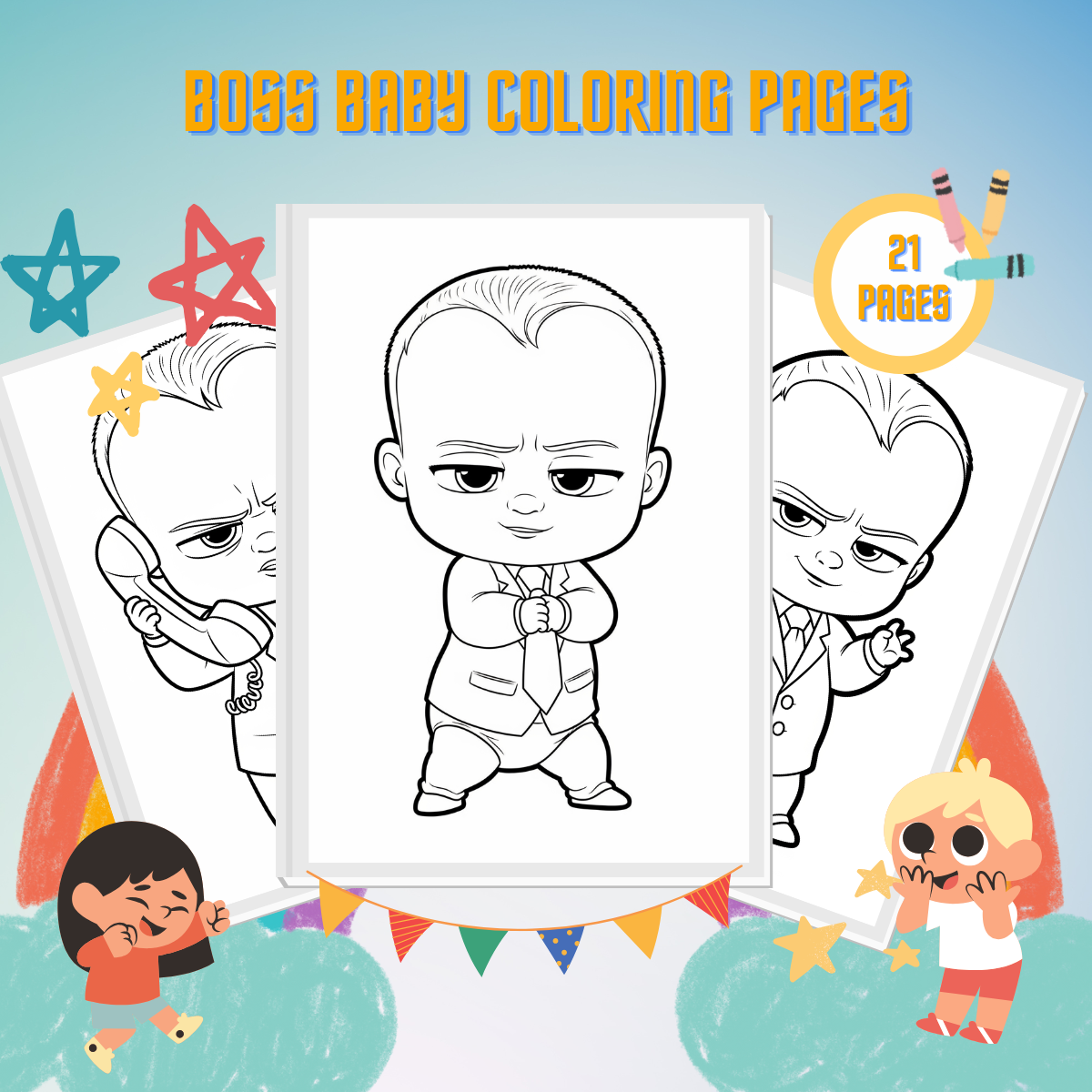 Boss Baby Coloring Pages thumbnail