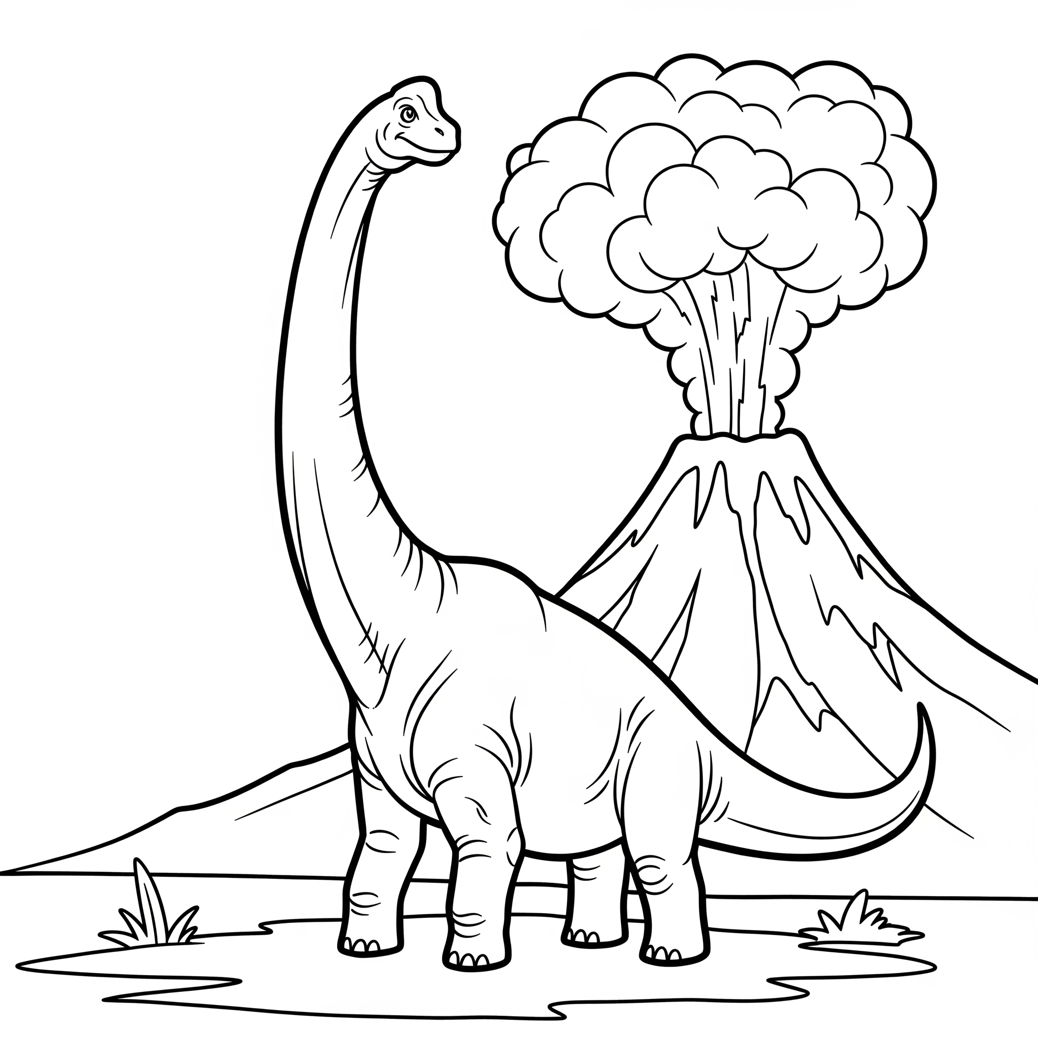 Brachiosaurus Coloring Pages 6 Brachiosaurus coloring pages for preschoolers