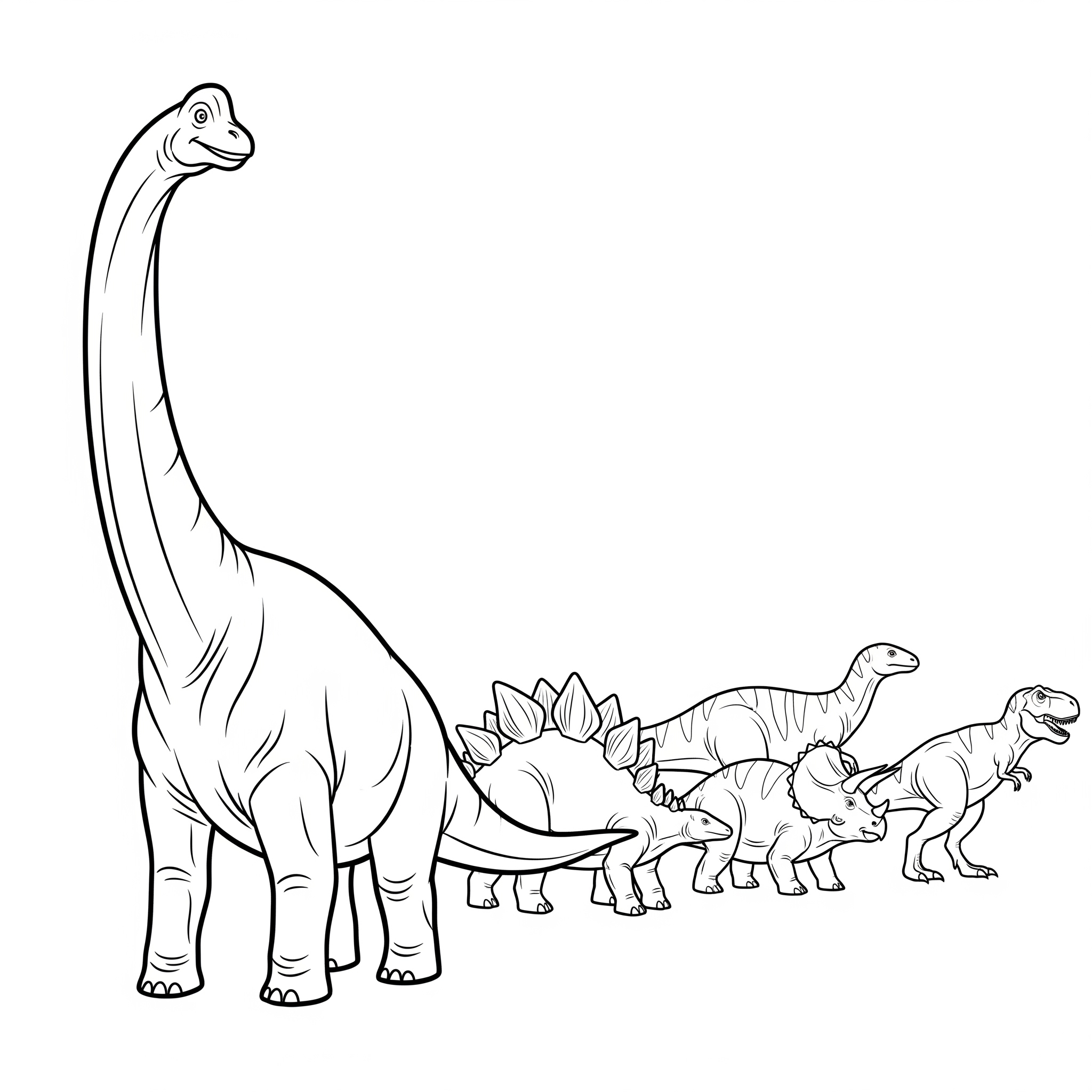 Brachiosaurus Coloring Pages 7 easy Brachiosaurus coloring pages