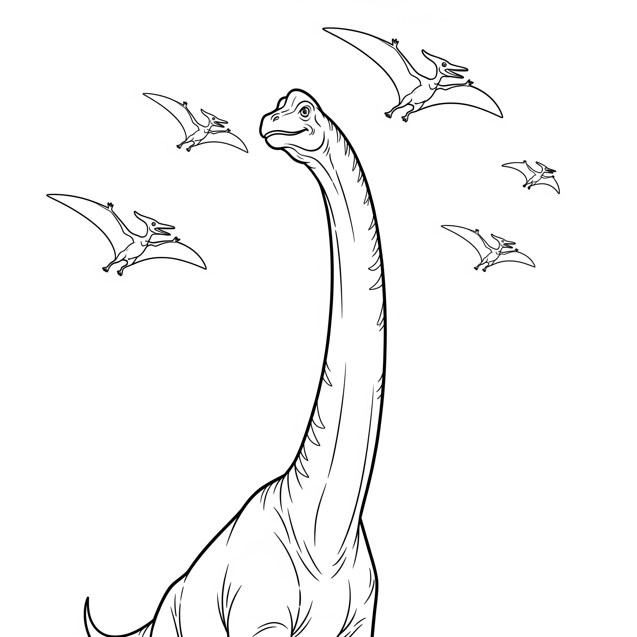 Brachiosaurus Coloring Pages 10 vintage Brachiosaurus coloring pages