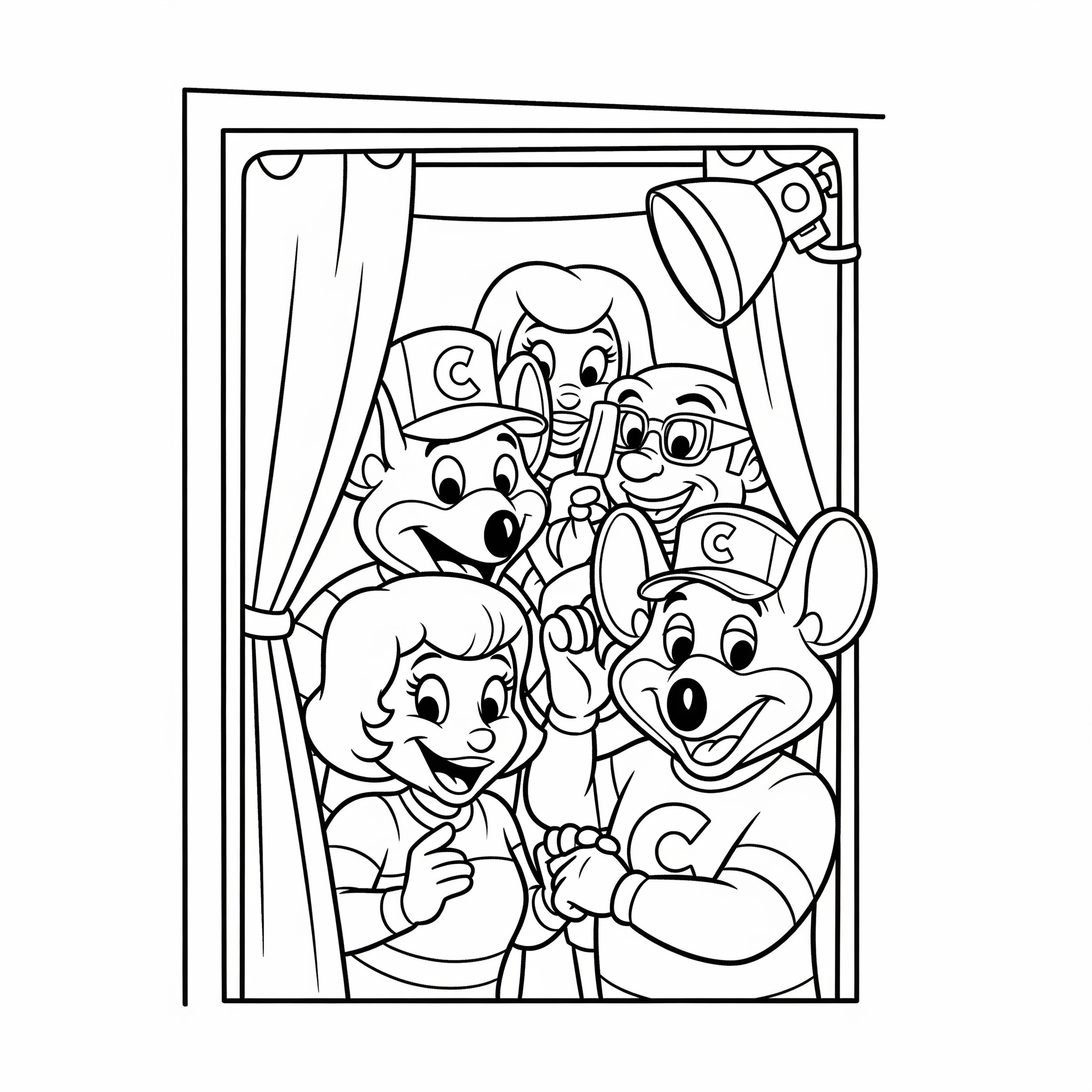 Chuck E. Cheese Coloring Pages 12 adult Chuck E. Cheese coloring pages