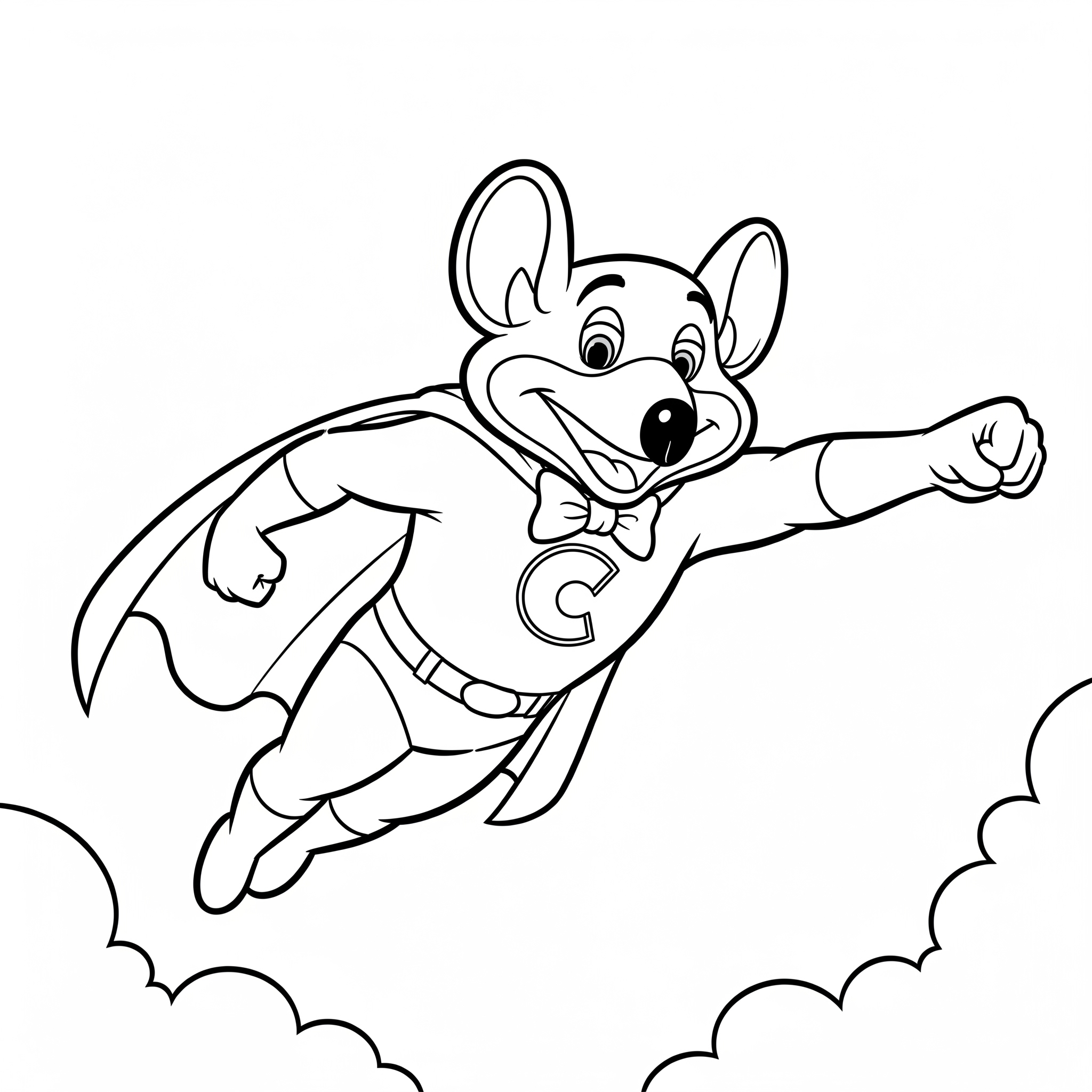 Chuck E. Cheese Coloring Pages 13 cute coloring pages Chuck E. Cheese 1