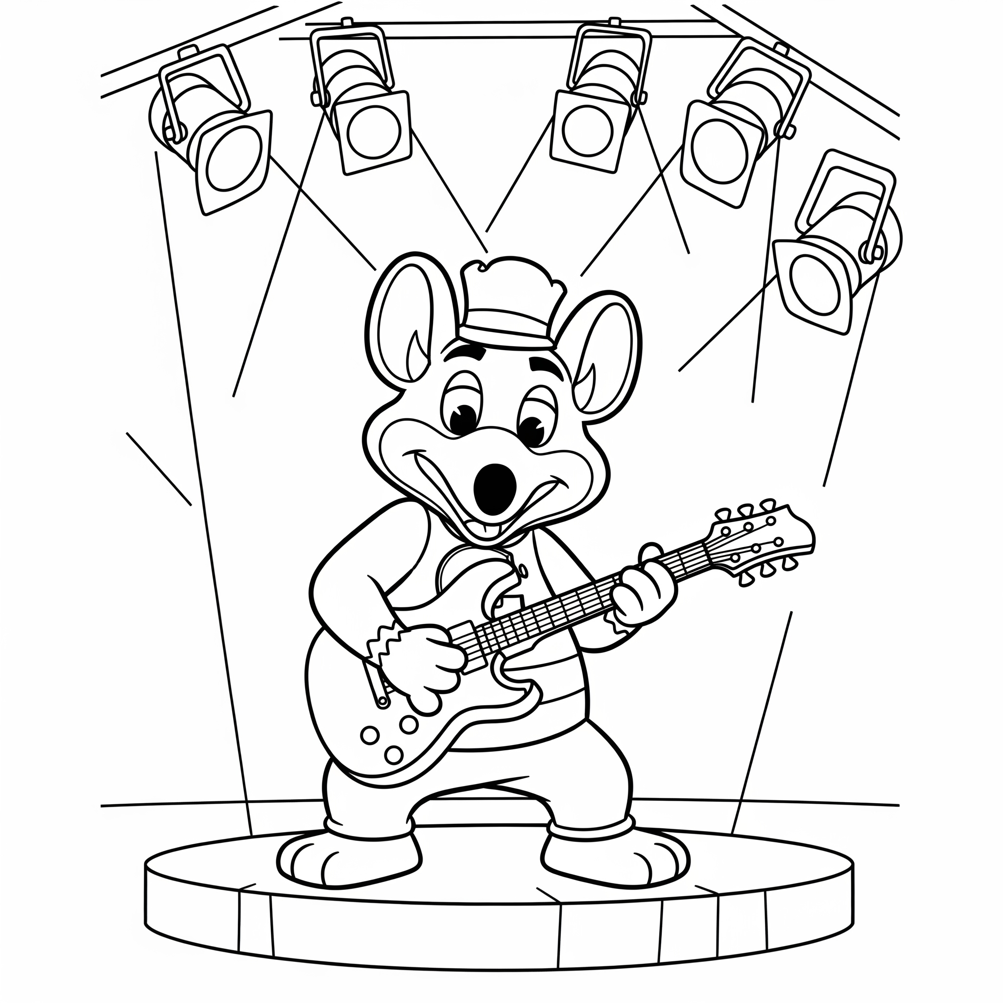 Chuck E. Cheese Coloring Pages 18 grinch Chuck E. Cheese coloring pages