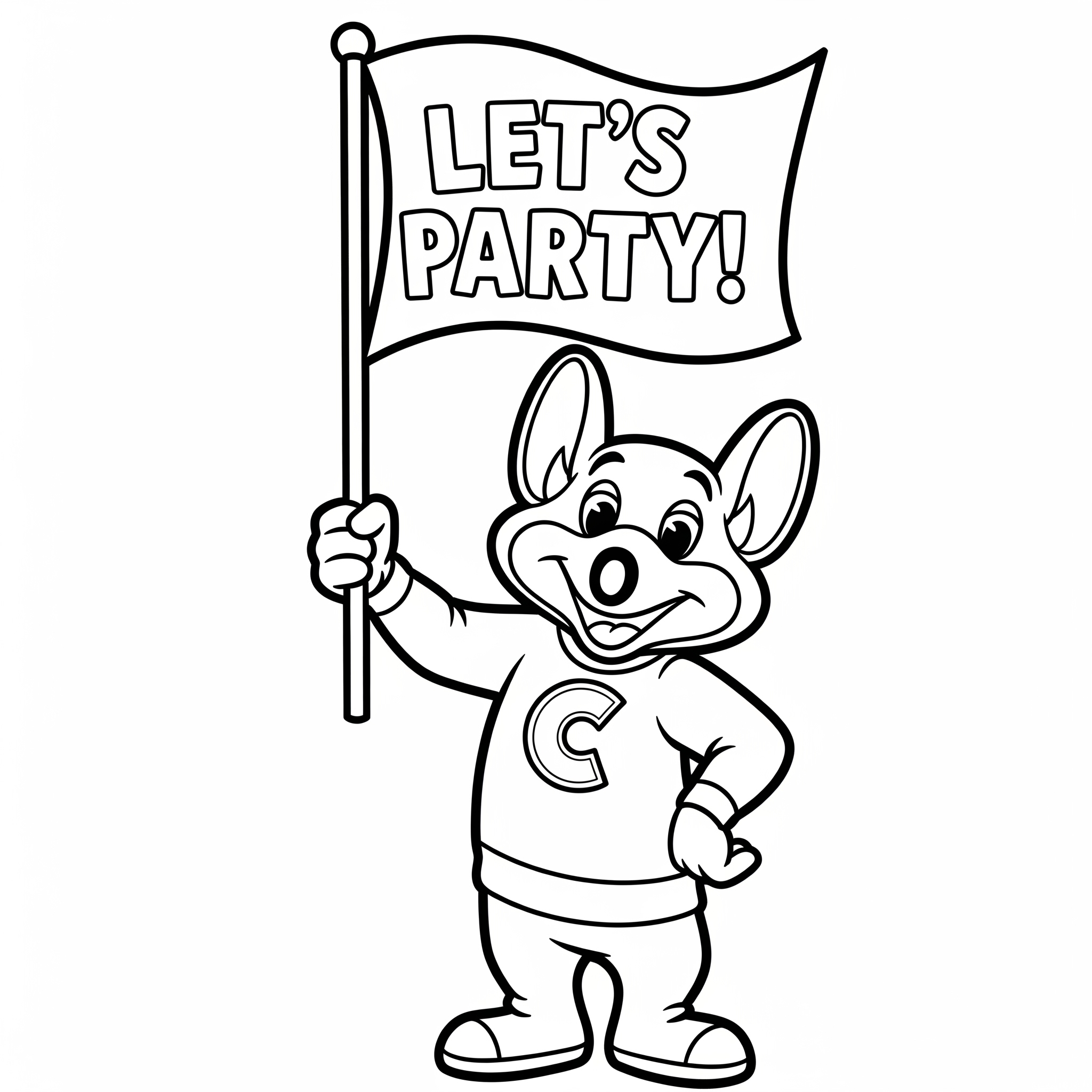 Chuck E. Cheese Coloring Pages 3 printable coloring pages Chuck E. Cheese