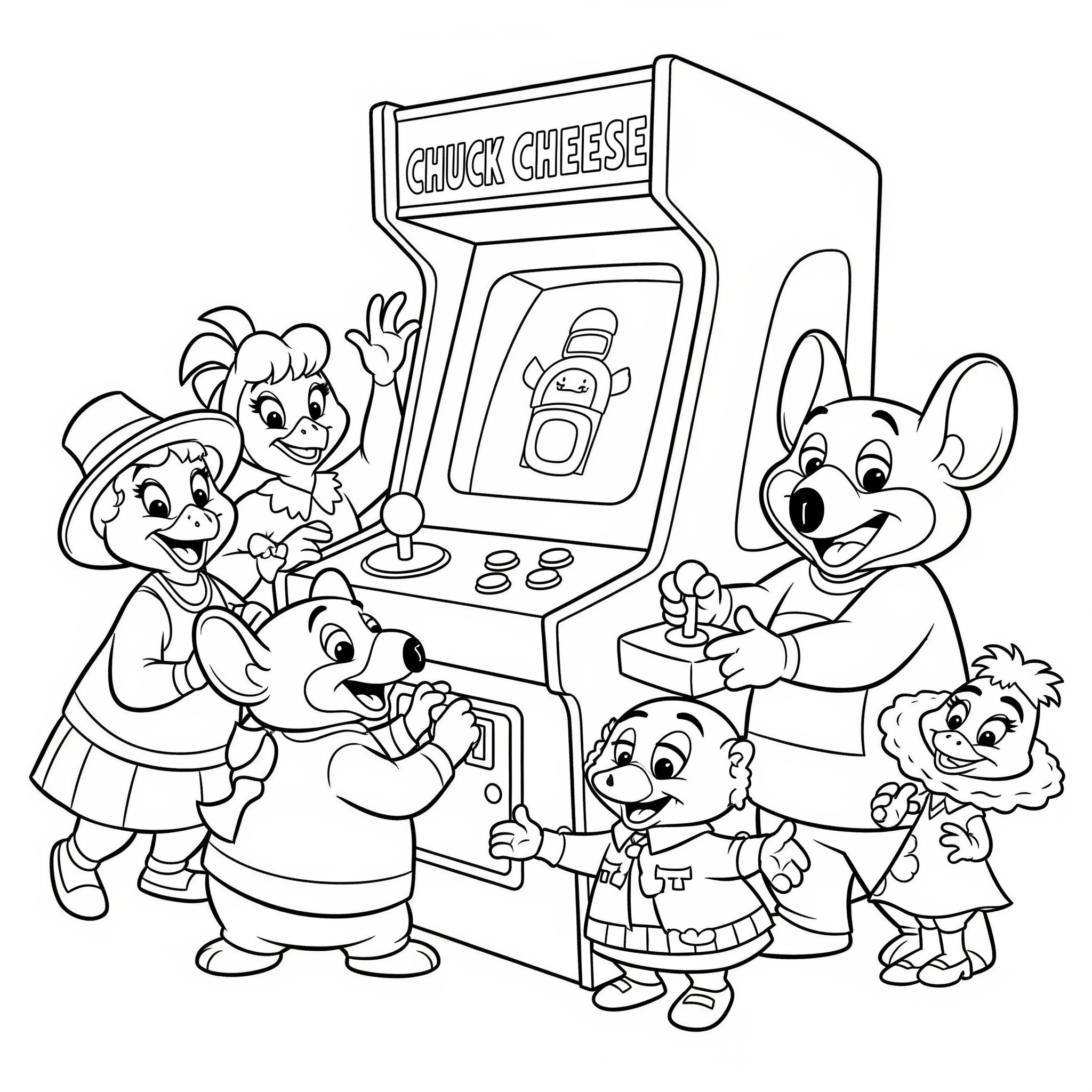 Chuck E. Cheese Coloring Pages 5 free Chuck E. Cheese coloring pages for adults