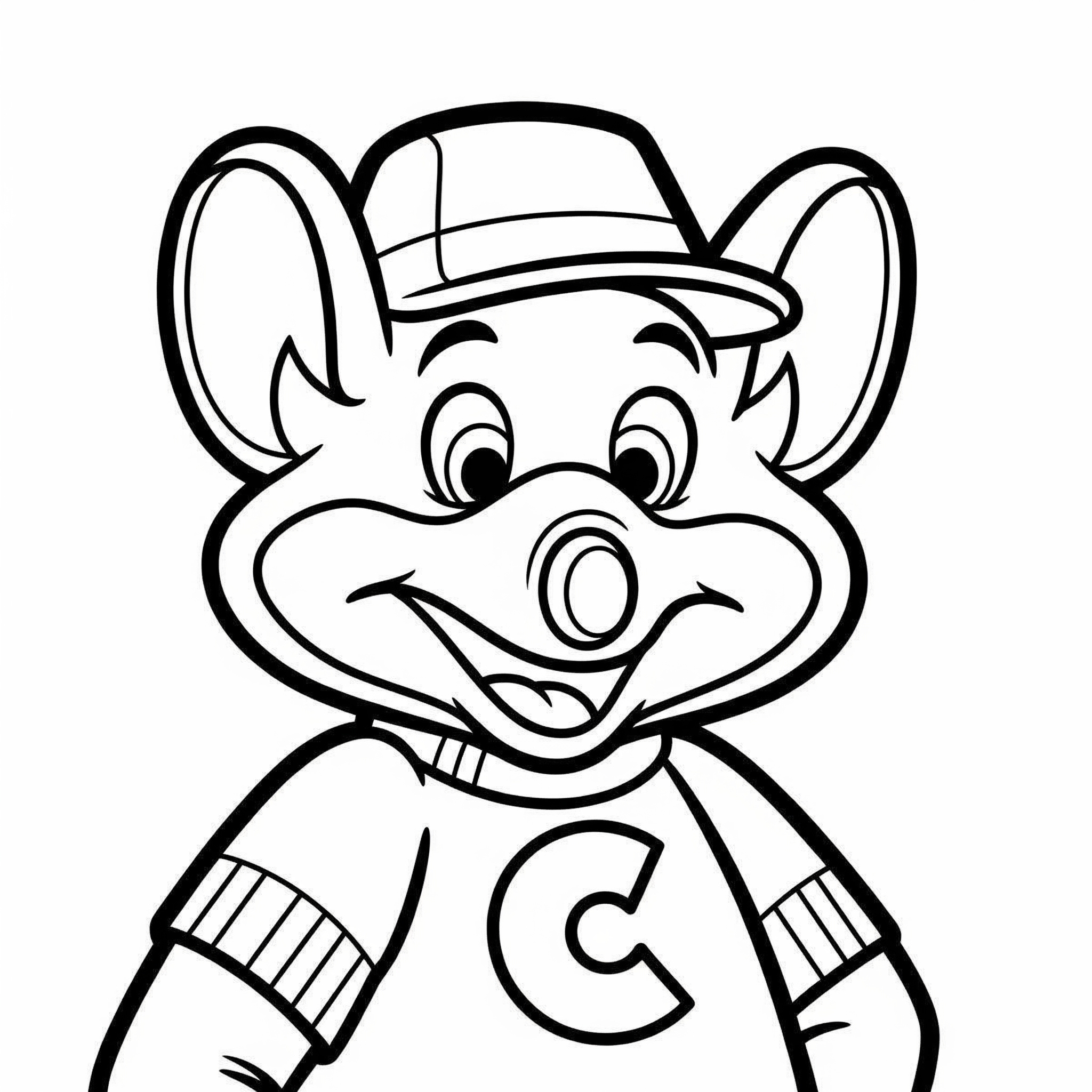 Chuck E. Cheese Coloring Pages 6 free Chuck E. Cheese coloring pages pdf