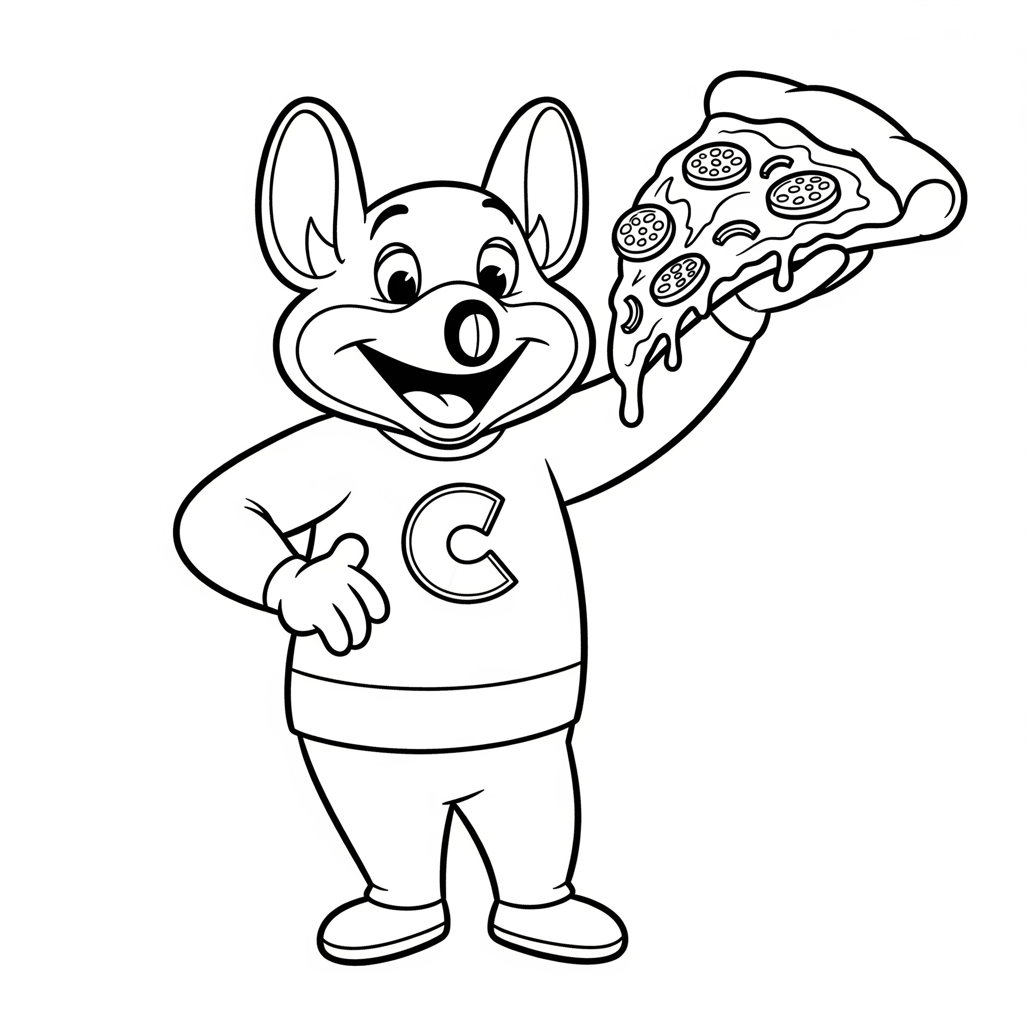 Chuck E. Cheese Coloring Pages 9 coloring pages printable Chuck E. Cheese