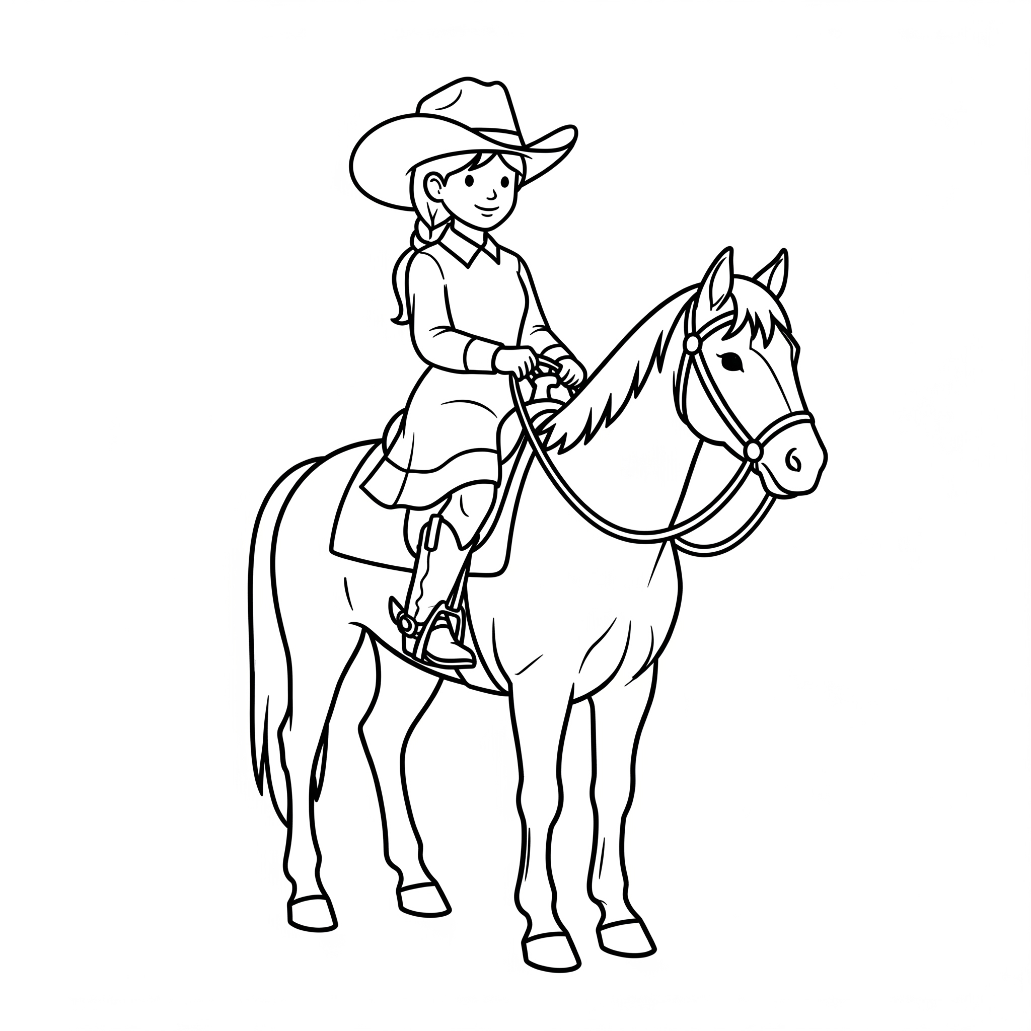Cowgirl Coloring Pages 14 grinch cute Cowgirl coloring pages 1