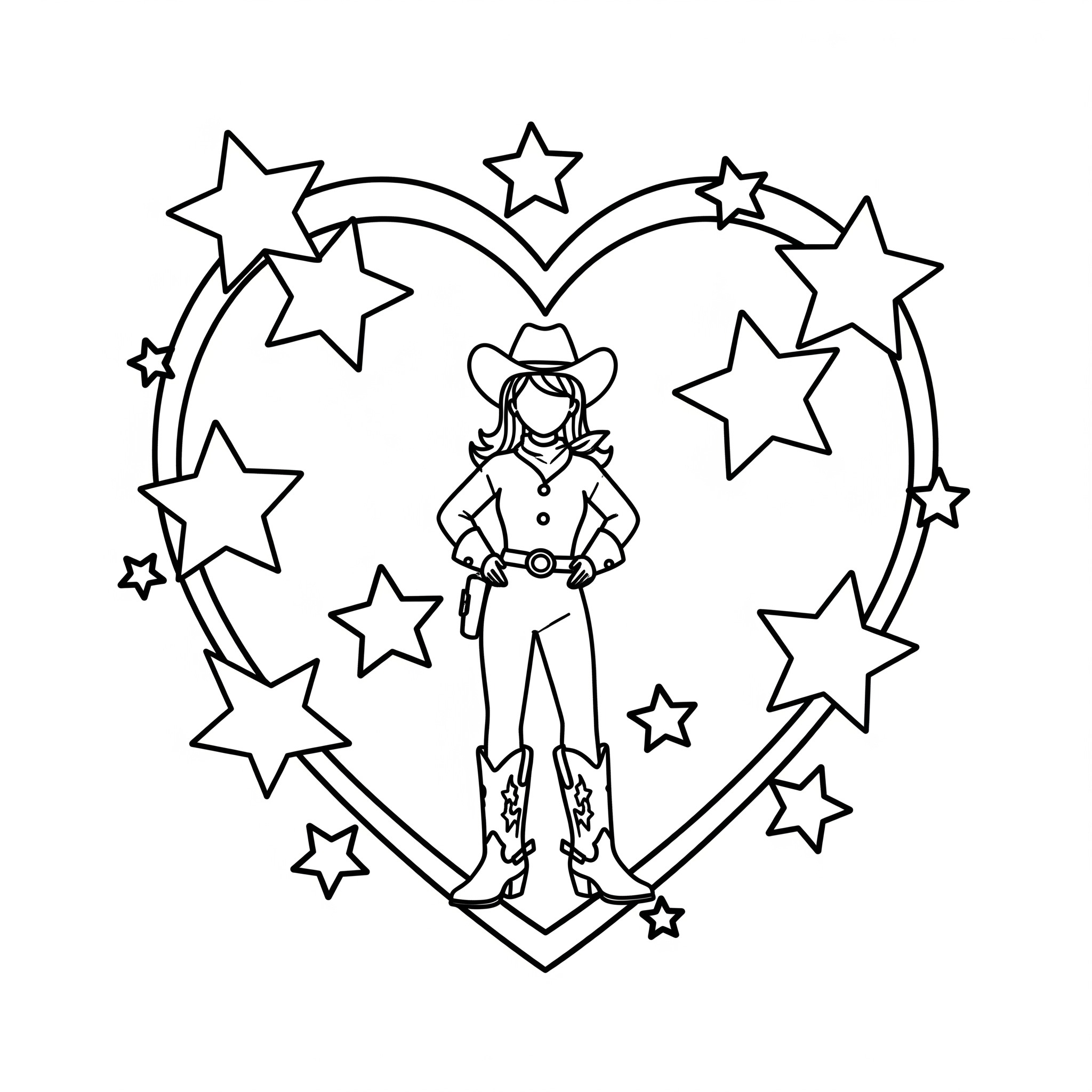 Cowgirl Coloring Pages 16 grinch cute Cowgirl coloring pages 2