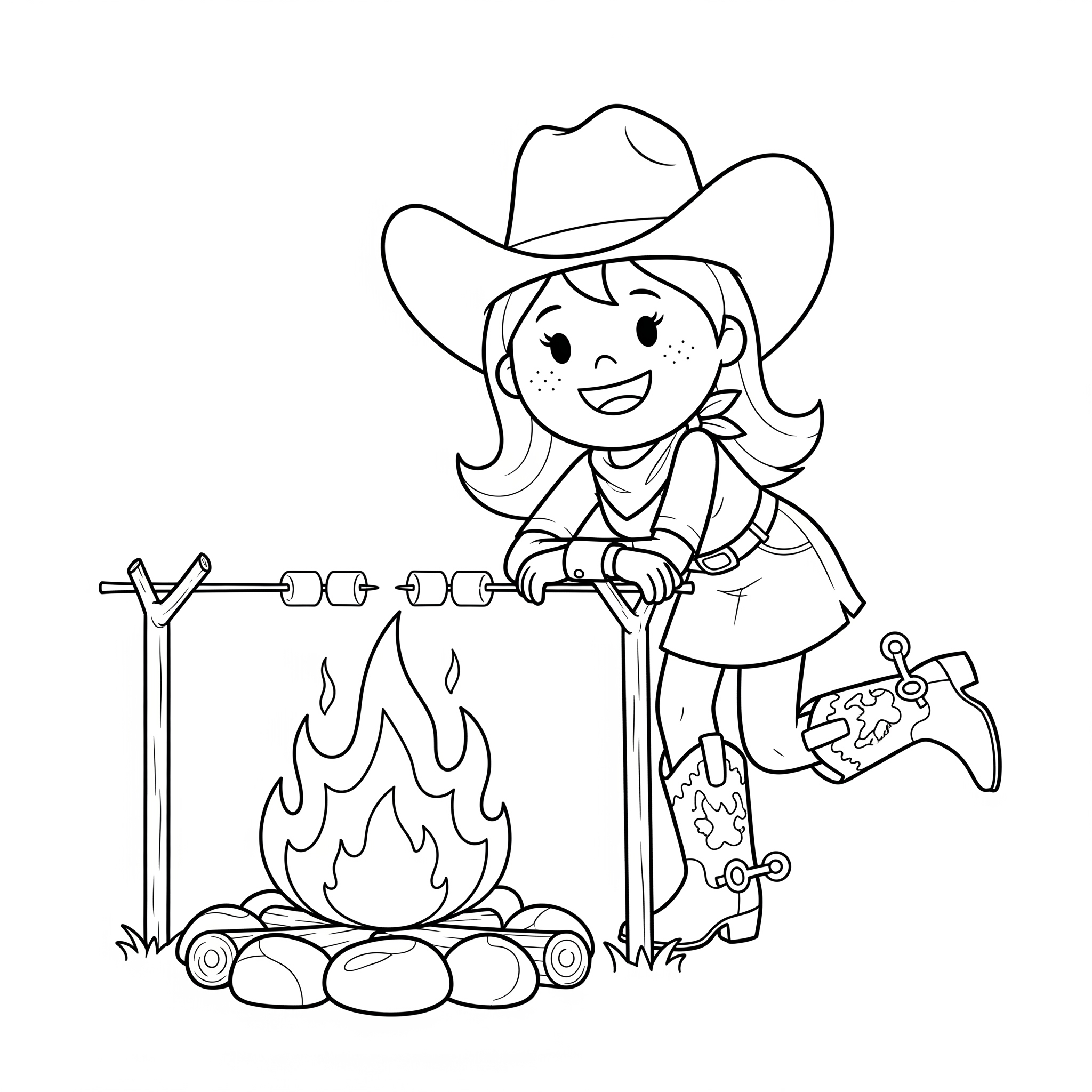 Cowgirl Coloring Pages 18 printable Cowgirl coloring pages