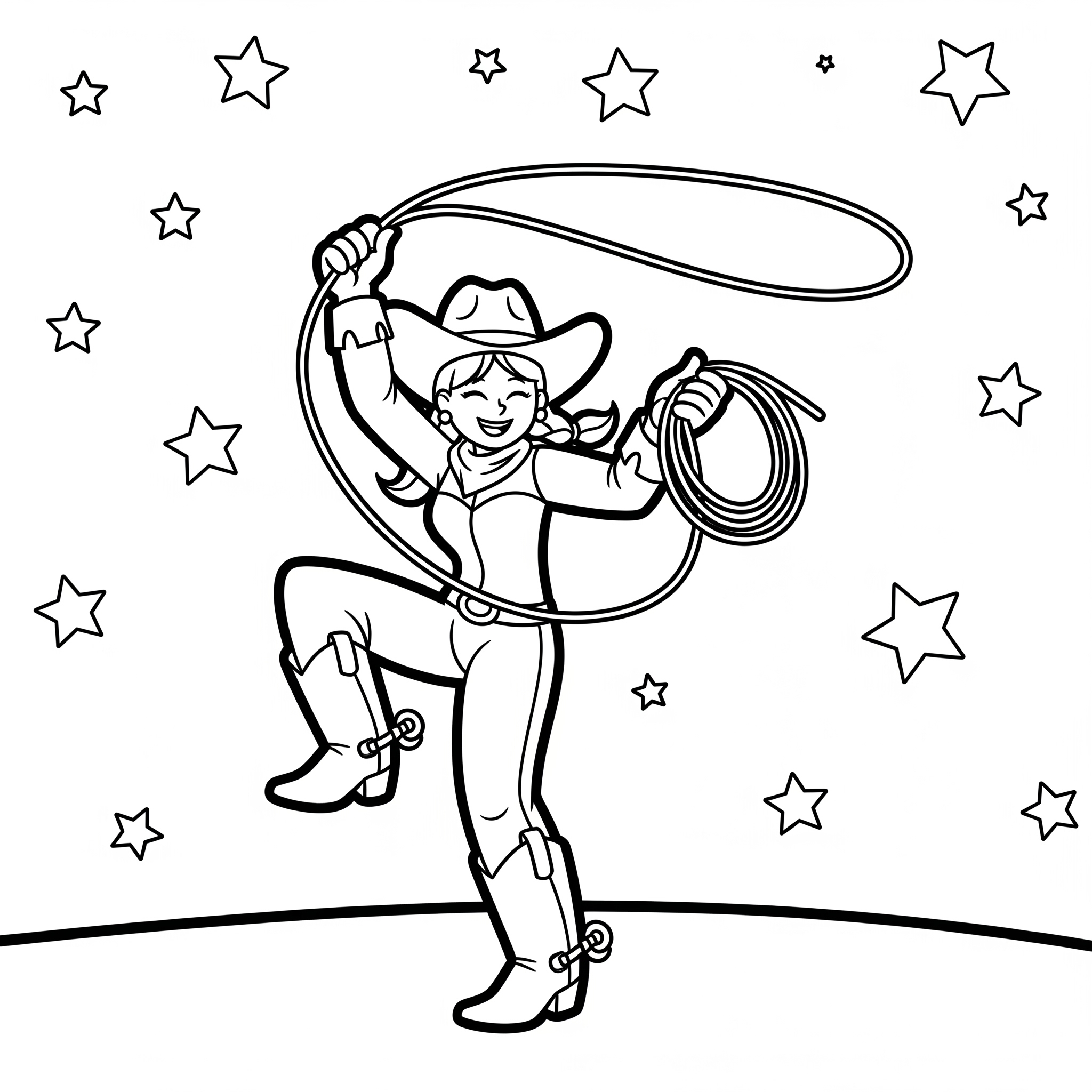 Cowgirl Coloring Pages 20 kawaii cute Cowgirl coloring pages