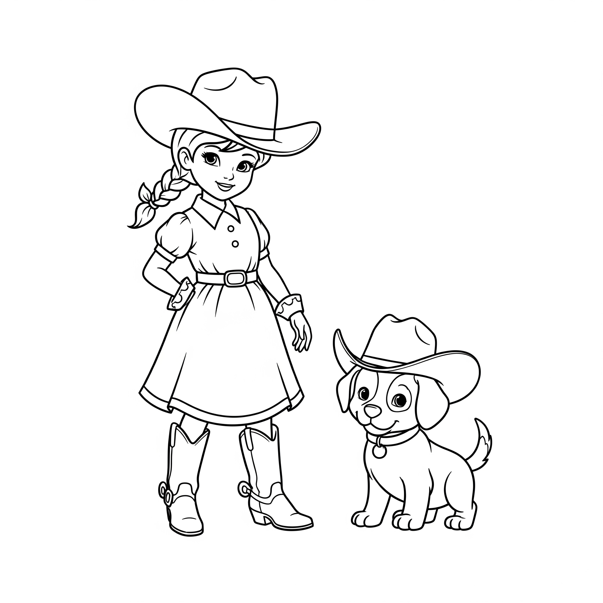 Cowgirl Coloring Pages 21 Cowgirl coloring pages easy