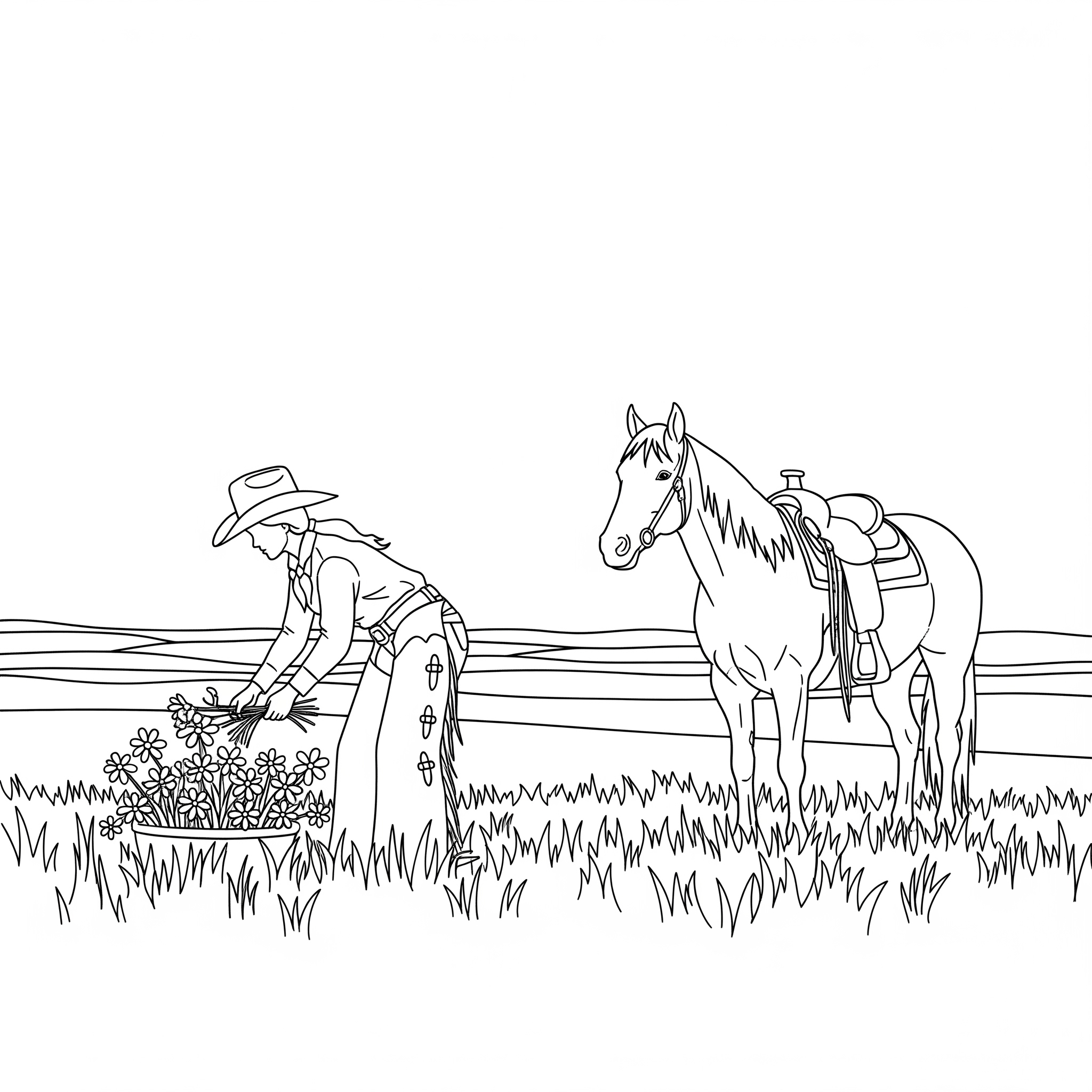 Cowgirl Coloring Pages 22 Cowgirl coloring pages printable free
