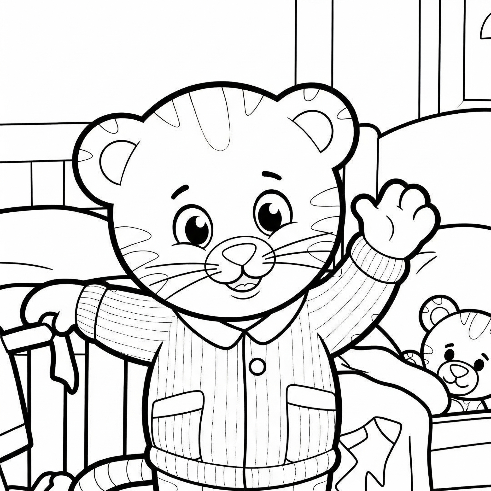 Daniel Tiger Coloring Pages 11 fun Daniel Tiger coloring pages