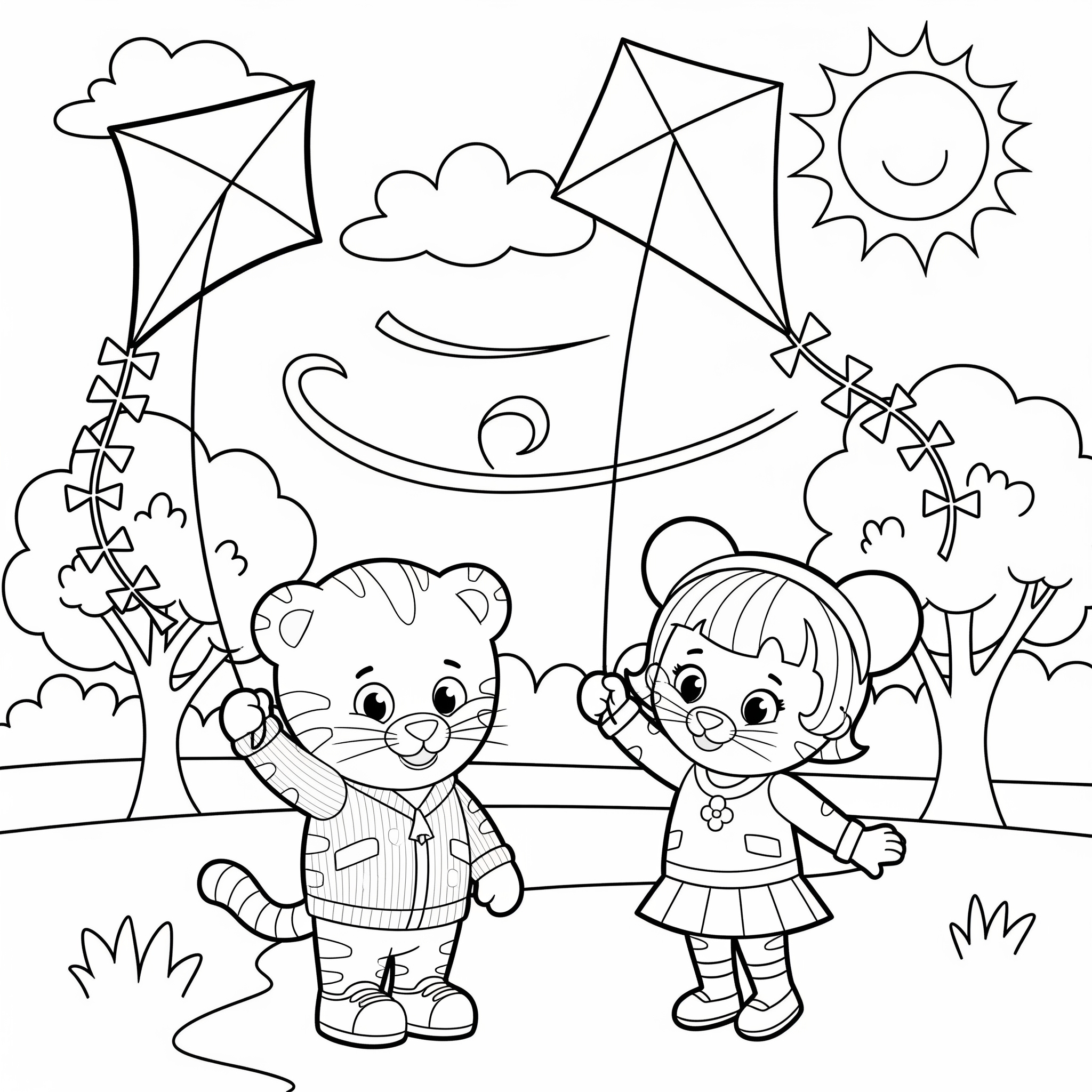 Daniel Tiger Coloring Pages 12 detailed Daniel Tiger coloring pages
