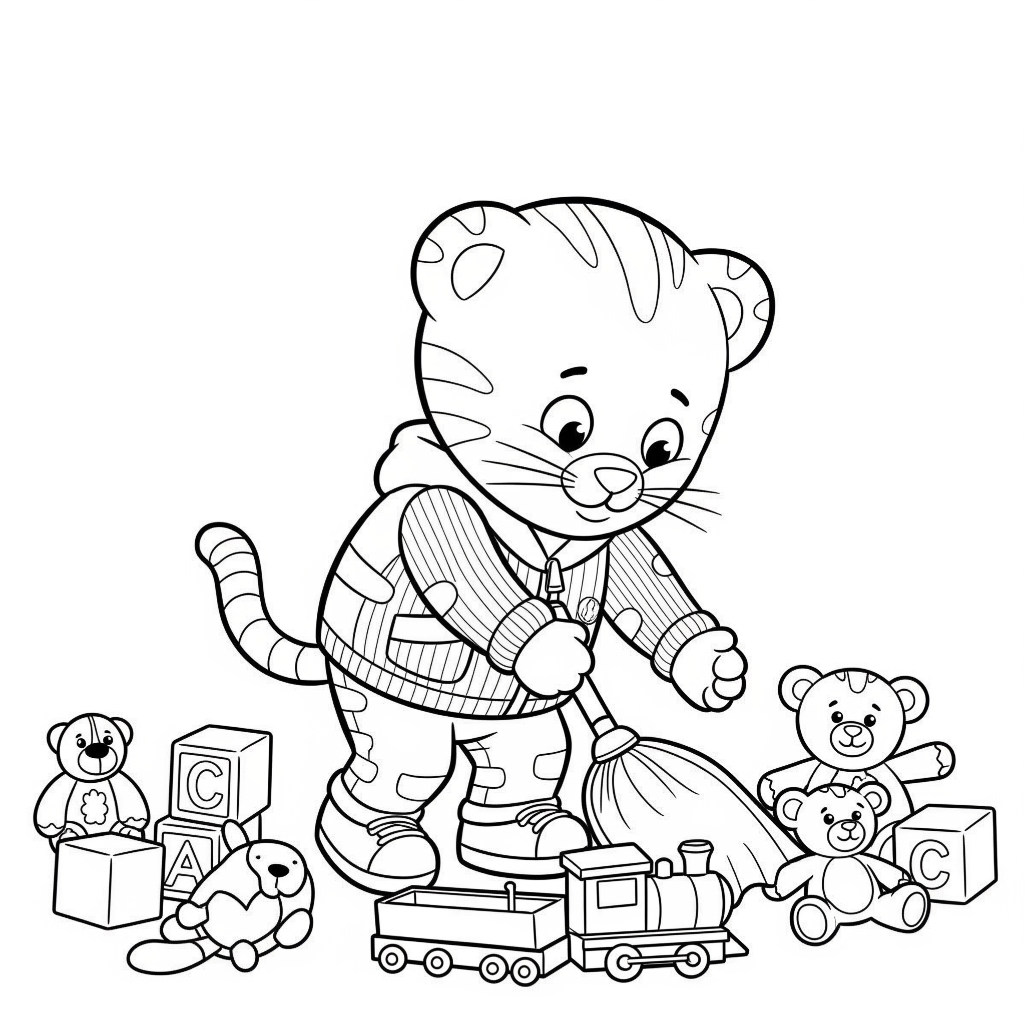 Daniel Tiger Coloring Pages 14 free Daniel Tiger coloring pages for adults 1