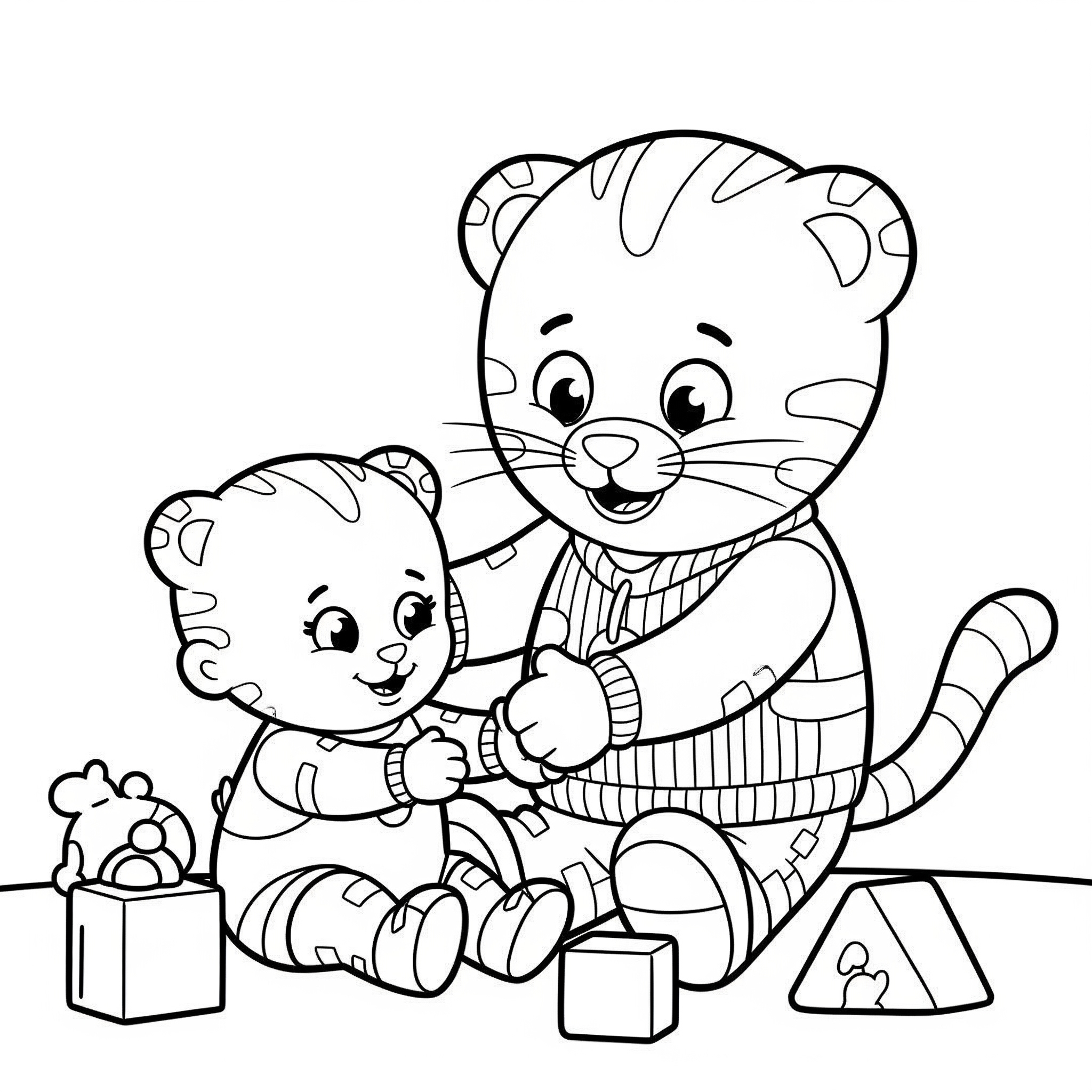 Daniel Tiger Coloring Pages 16 kawaii cute Daniel Tiger coloring pages 1