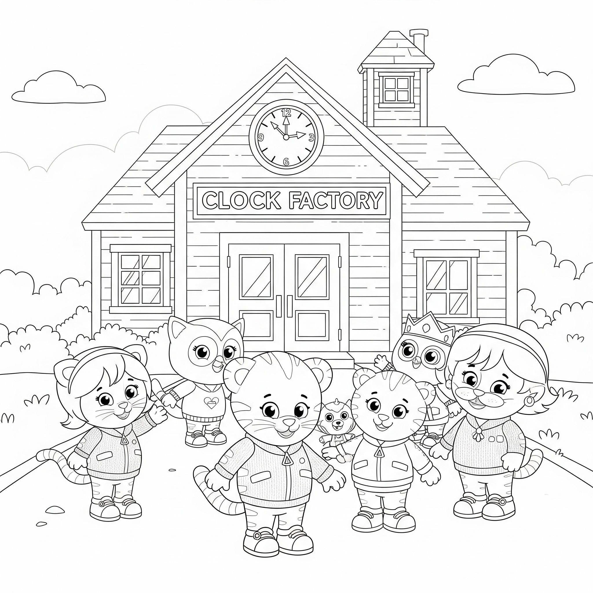 Daniel Tiger Coloring Pages 17 free Daniel Tiger tree coloring pages