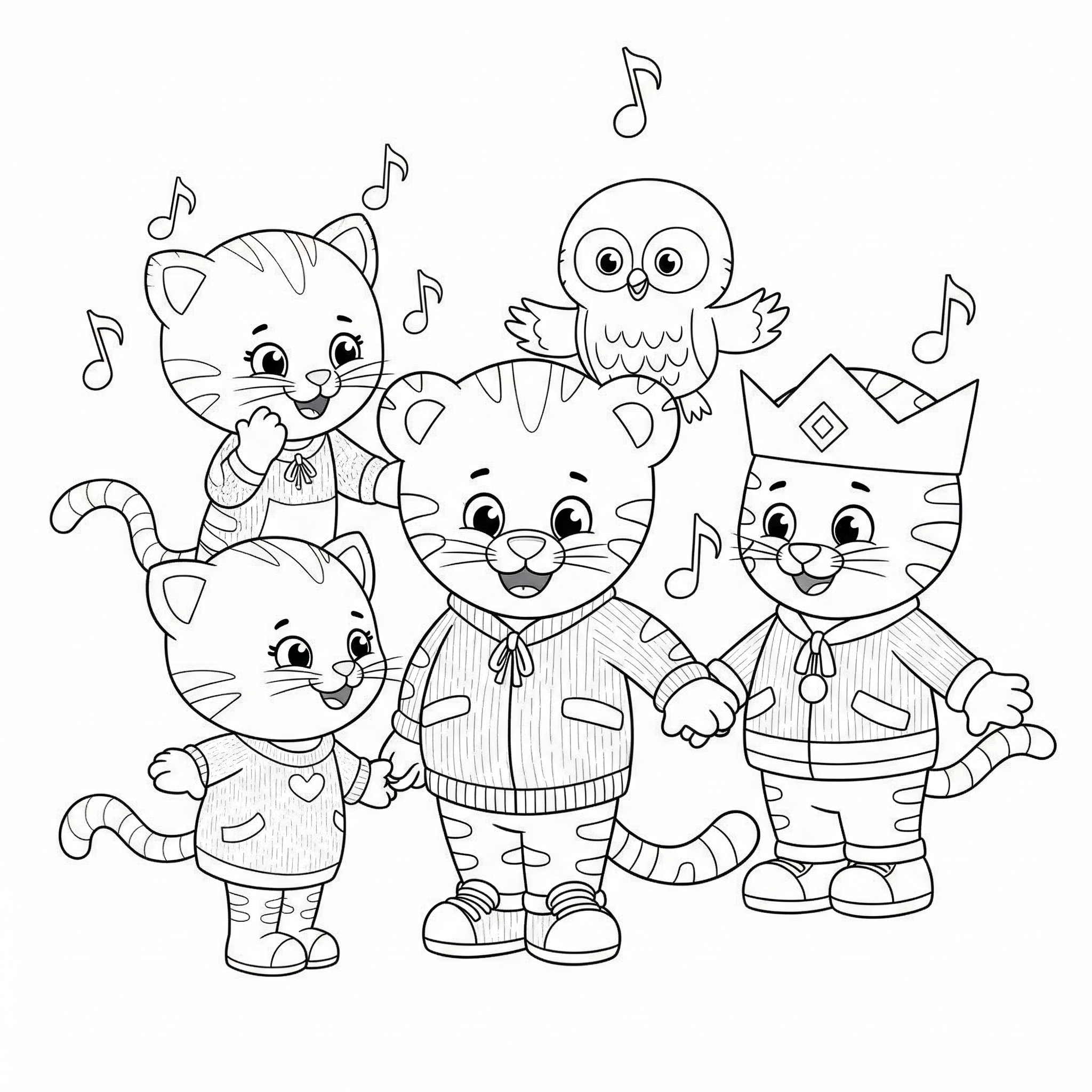 Daniel Tiger Coloring Pages 19 free full size printable Daniel Tiger coloring pages for adults pdf 1