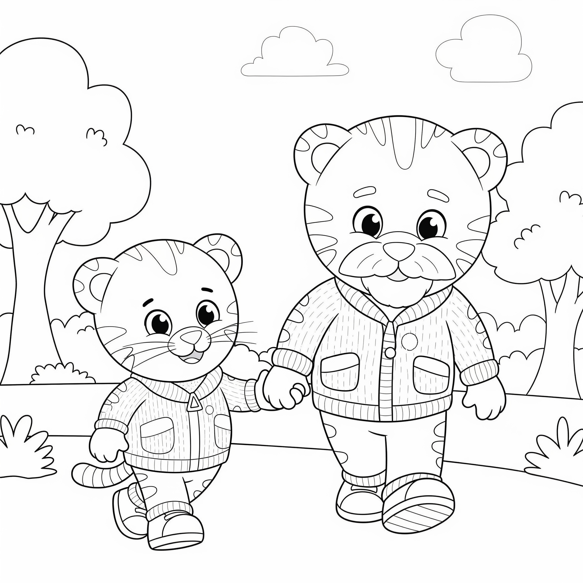 Daniel Tiger Coloring Pages 4 cute Daniel Tiger coloring pages