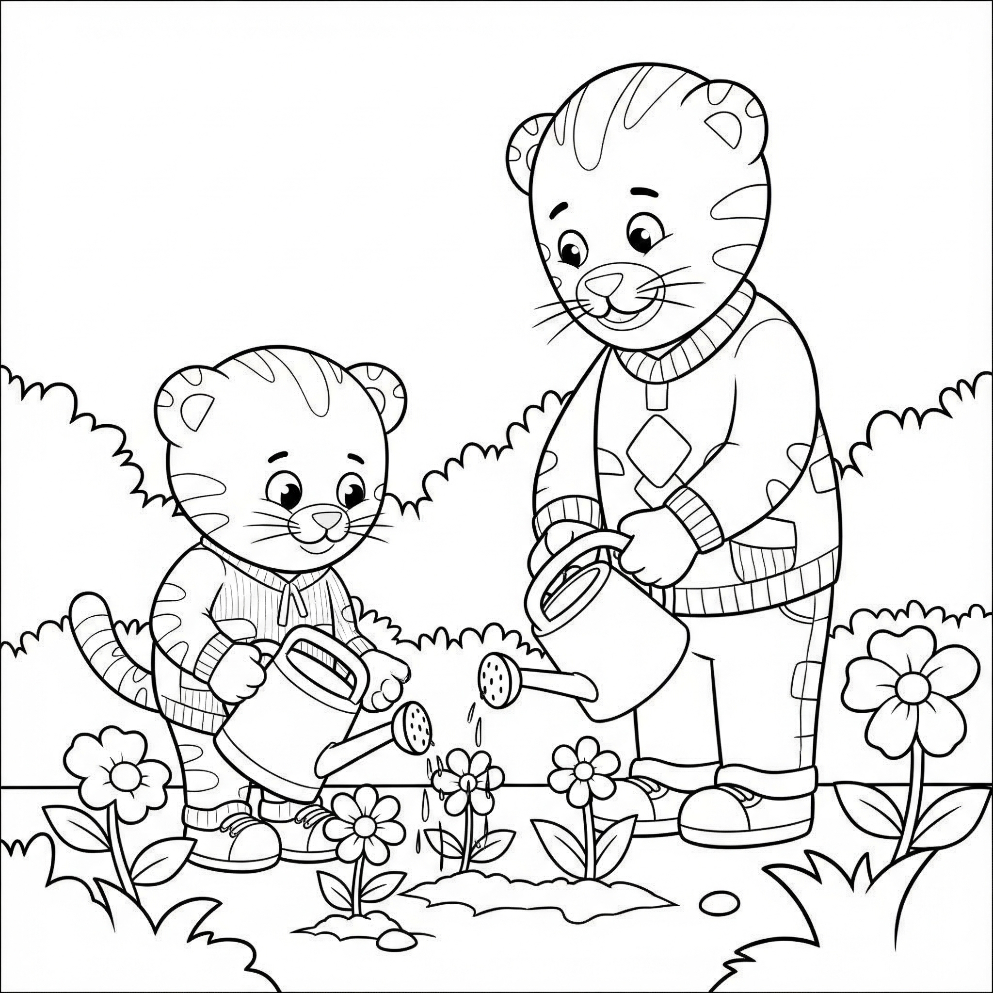Daniel Tiger Coloring Pages 8 coloring Daniel Tiger pages