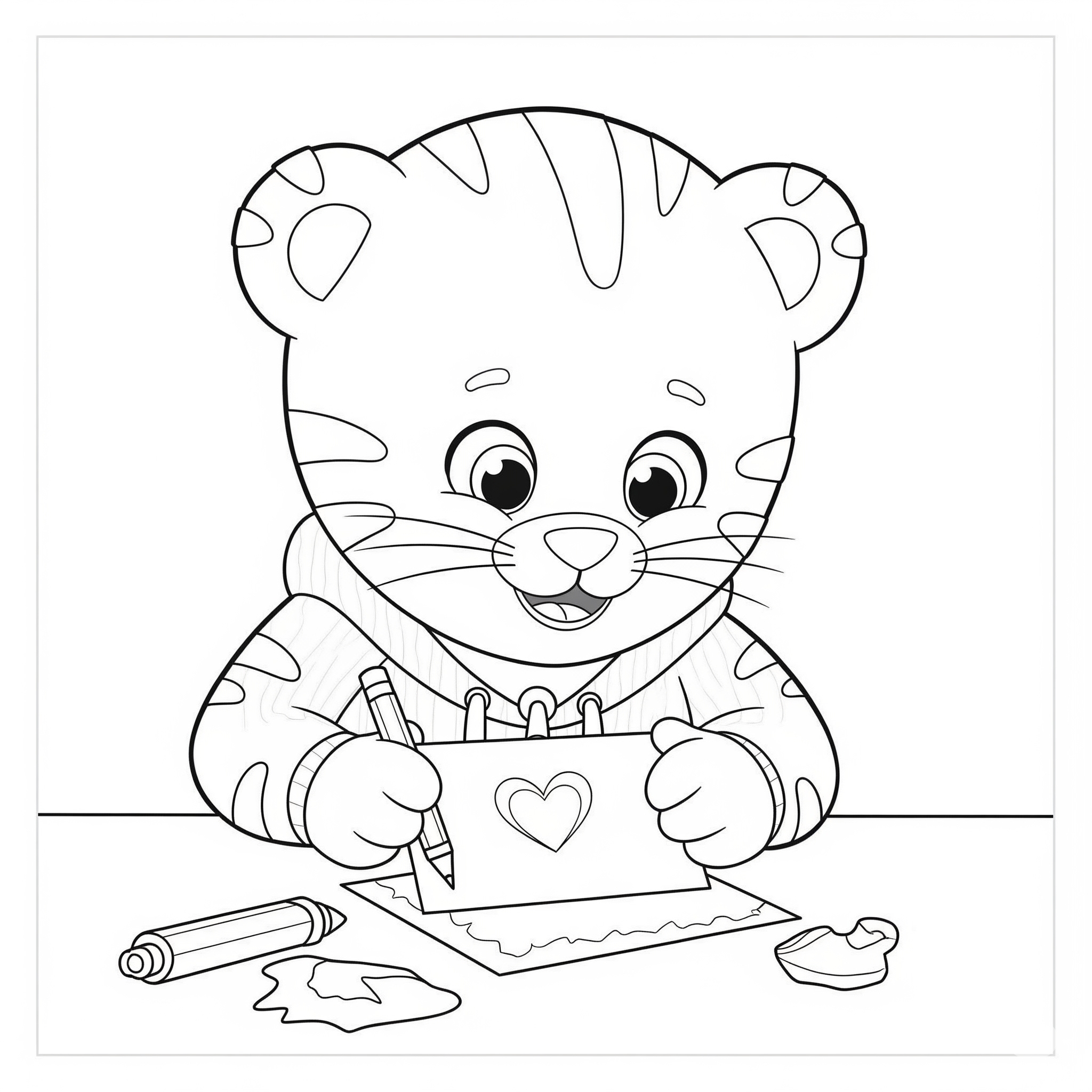 Daniel Tiger Coloring Pages 9 free Daniel Tiger printable coloring pages