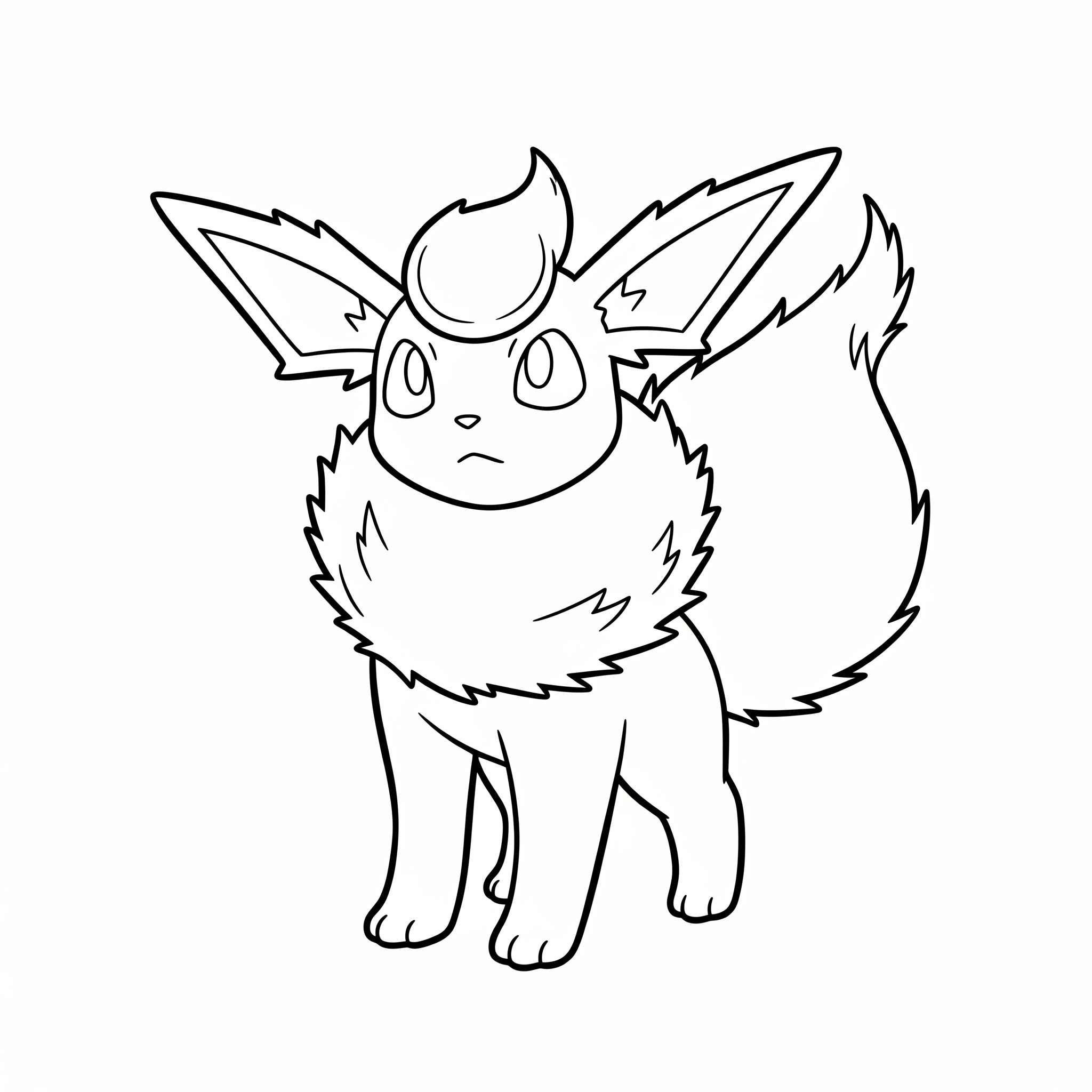 Flareon Coloring Pages 2 adult coloring pages Flareon