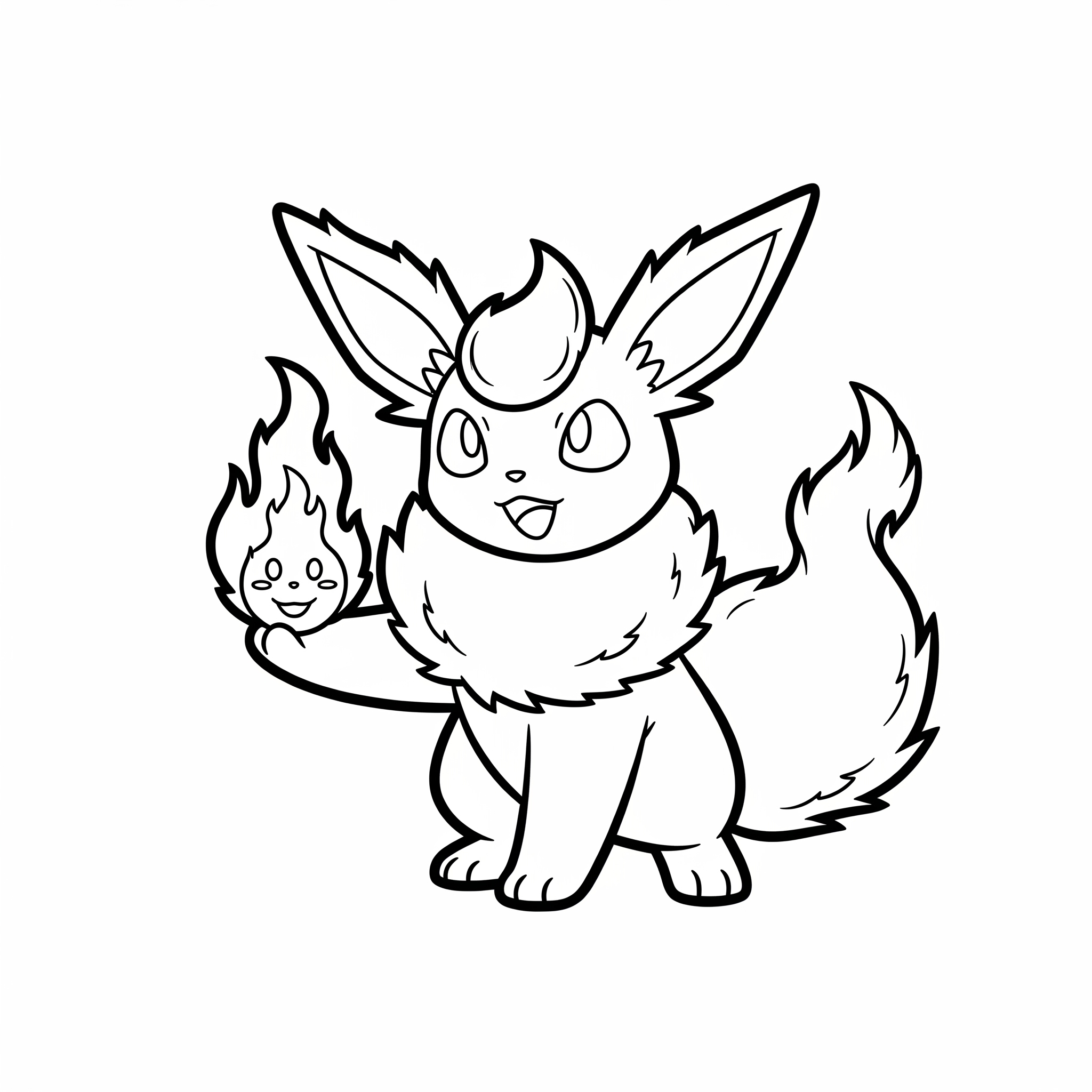 Flareon Coloring Pages 11 grinch cute Flareon coloring pages