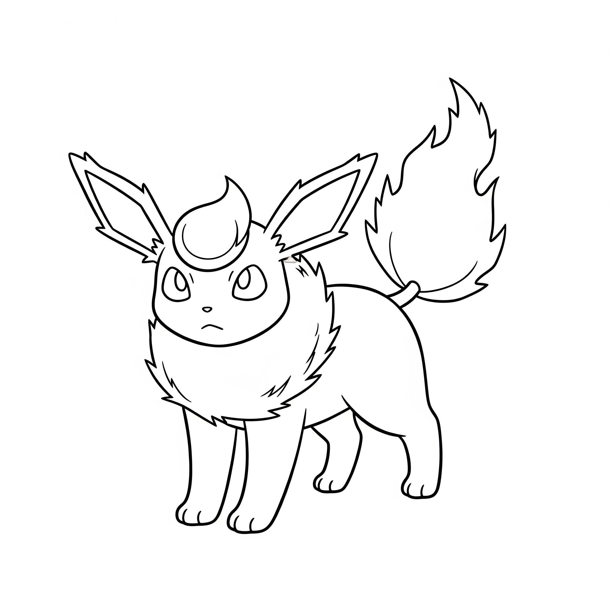 Flareon Coloring Pages 15 free adult Flareon coloring pages