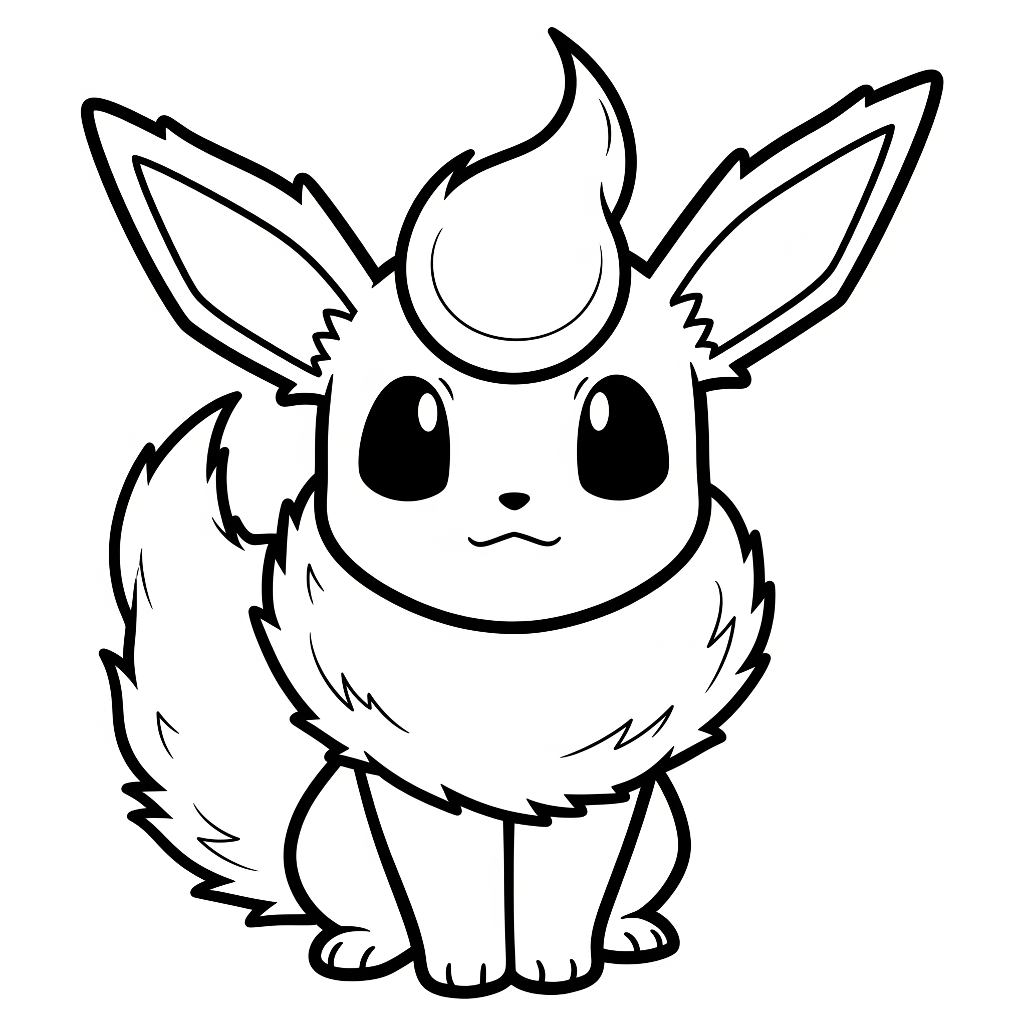 Flareon Coloring Pages 20 free coloring Flareon pages
