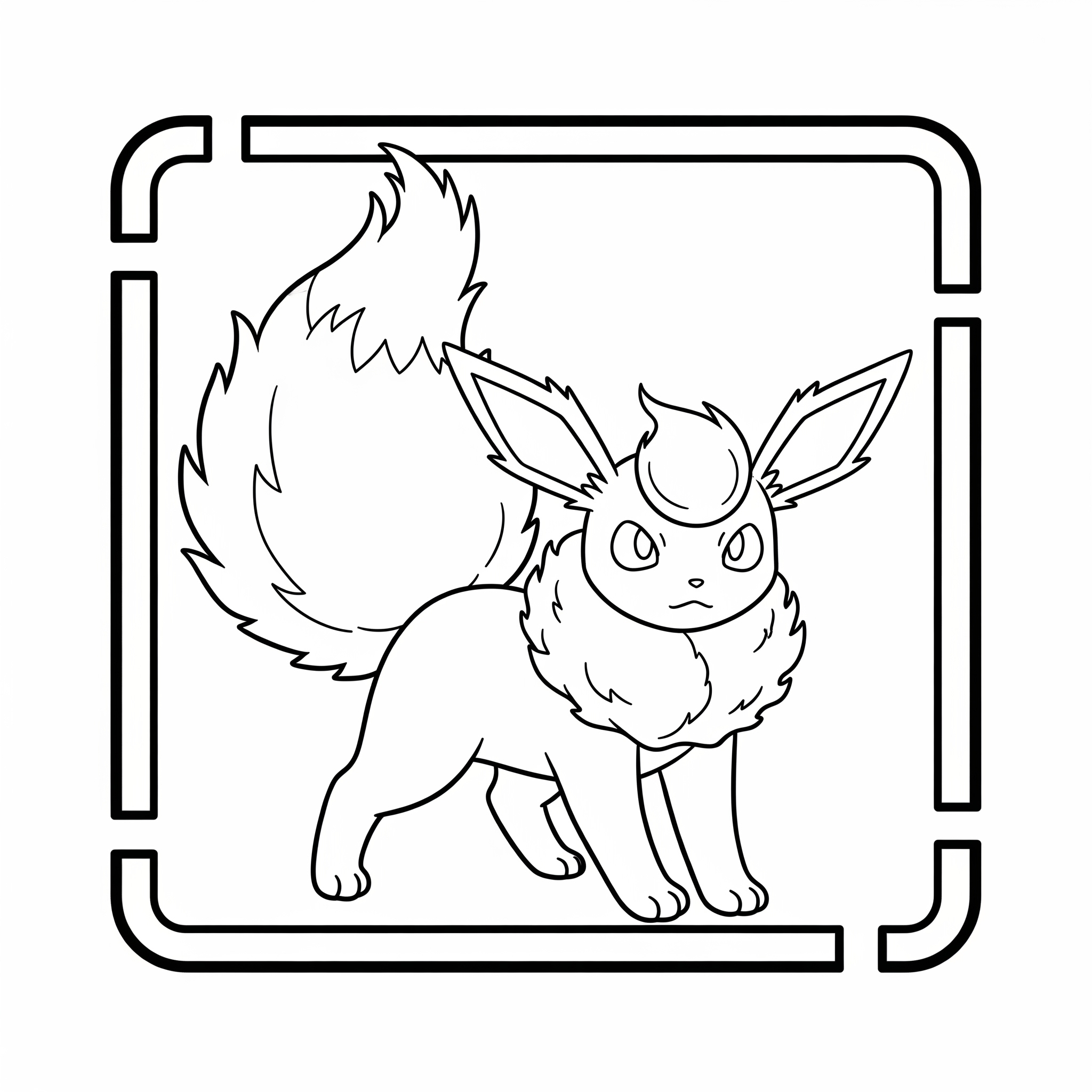 Flareon Coloring Pages 6 coloring Flareon pages